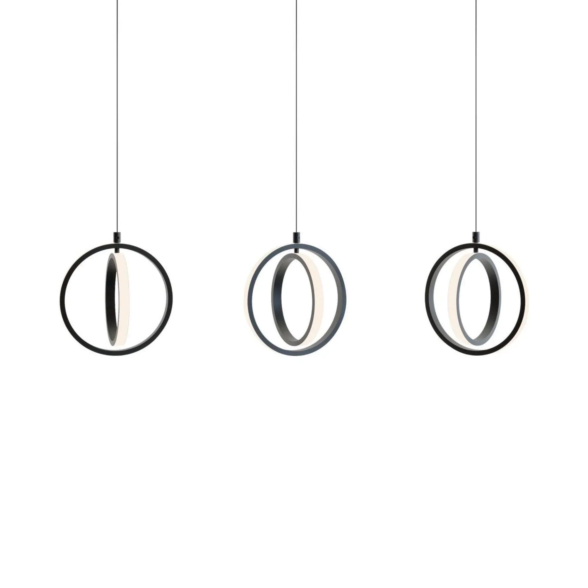 Lock 3 Lights 36" Linear LED Pendant Light - Bees Lighting