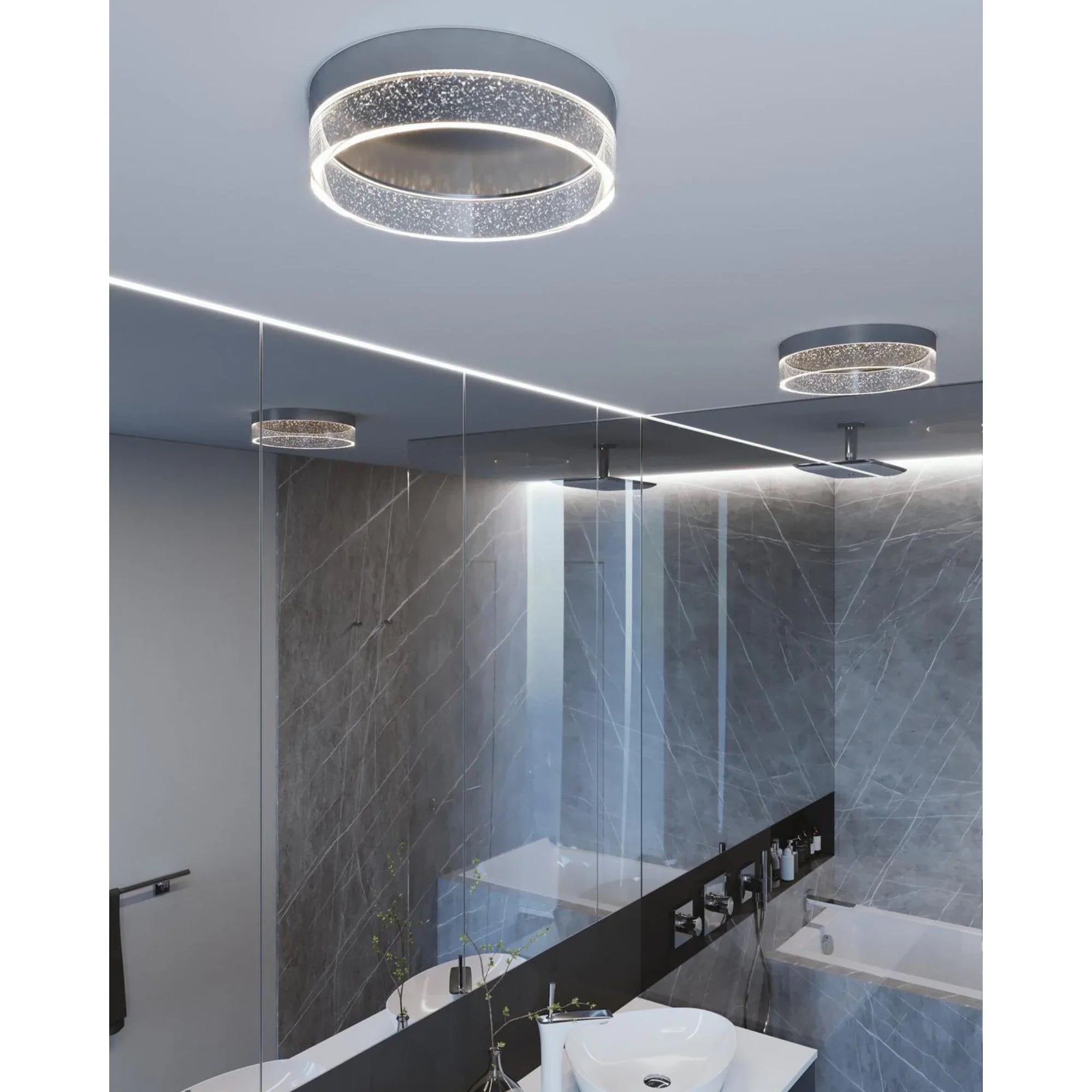Maggie 12" LED Flush Mount, Satin Brass Finish - Bees Lighting
