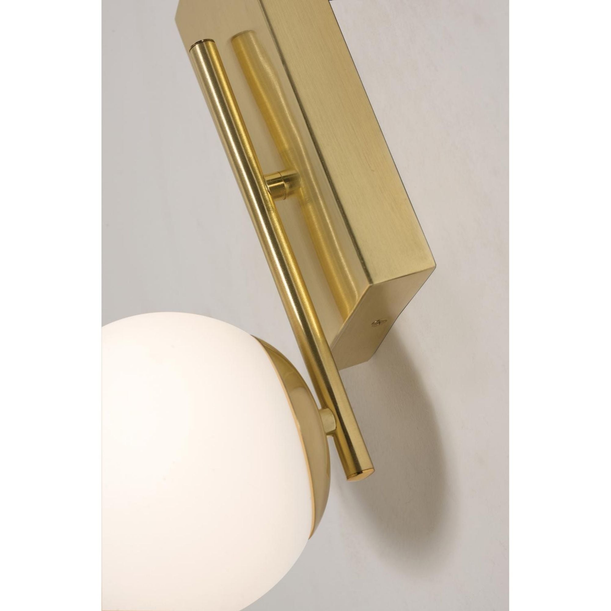 Metropolitan 12 in. LED Bath Sconce Satin Brass Finish White Shade - Bees Lighting