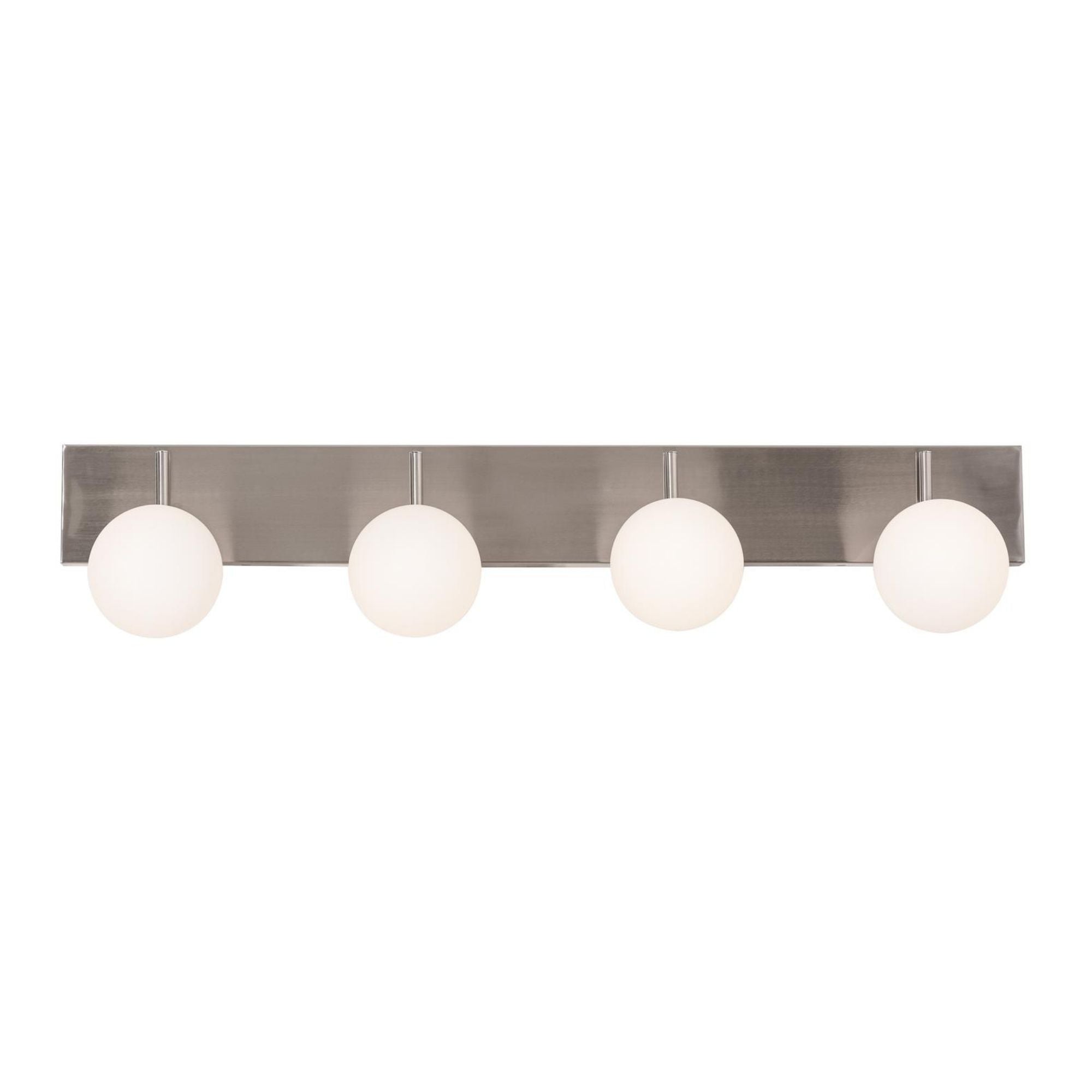 Metropolitan 38 in. 4 Lights LED Vanity Light Satin Nickel Finish - Bees Lighting