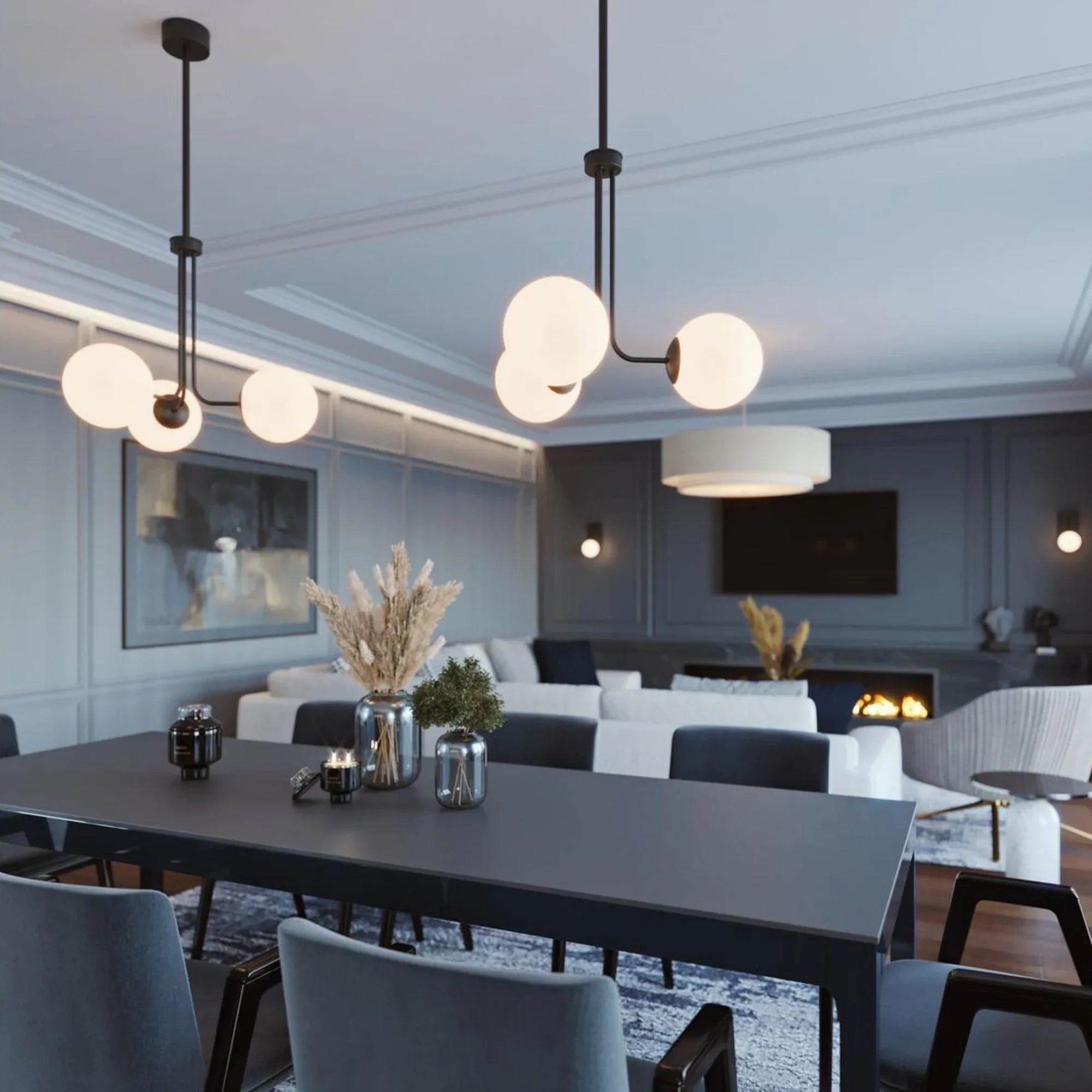 Metropolitan 27" LED Pendant, Black Finish - Bees Lighting