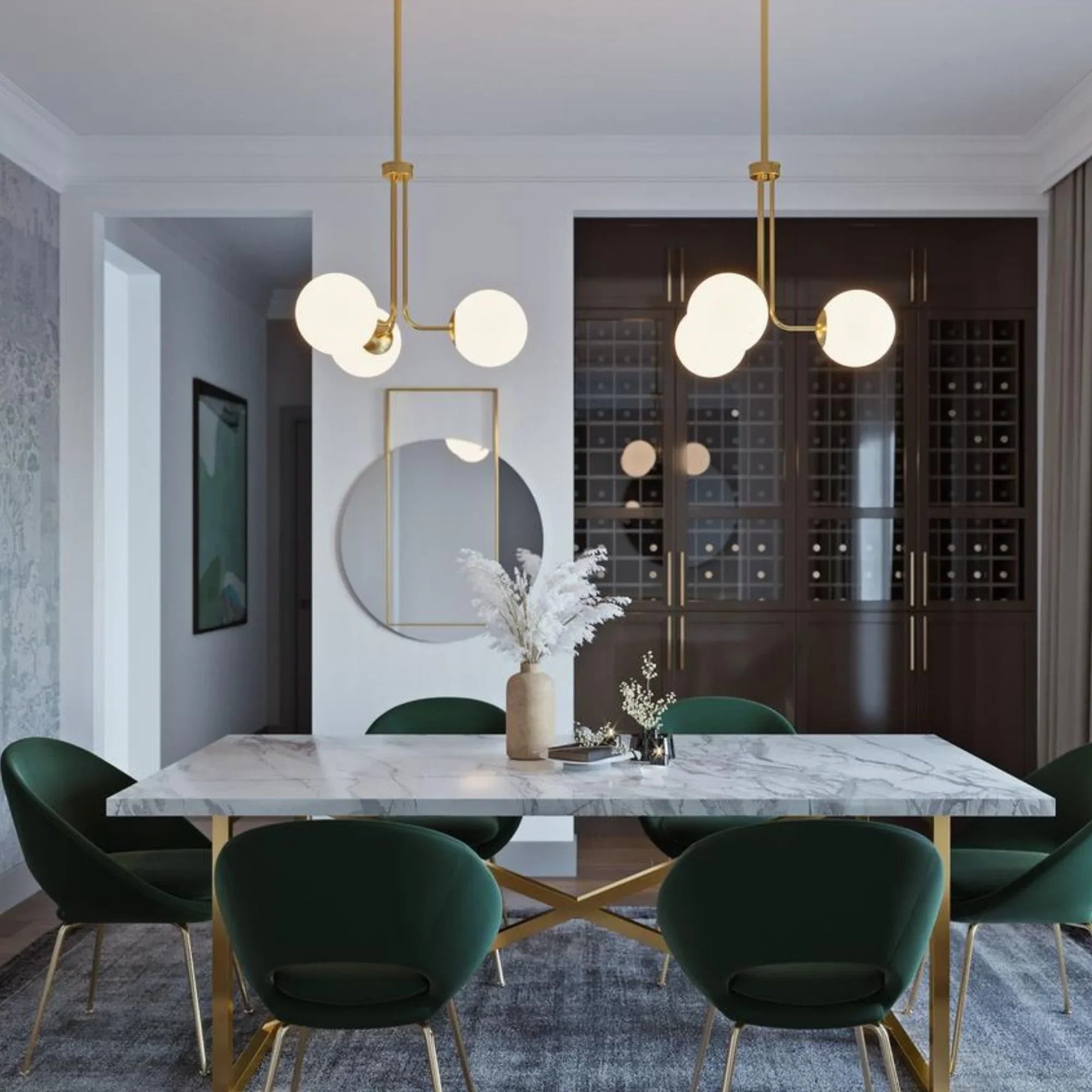 Metropolitan 27" LED Pendant, Satin Brass Finish - Bees Lighting