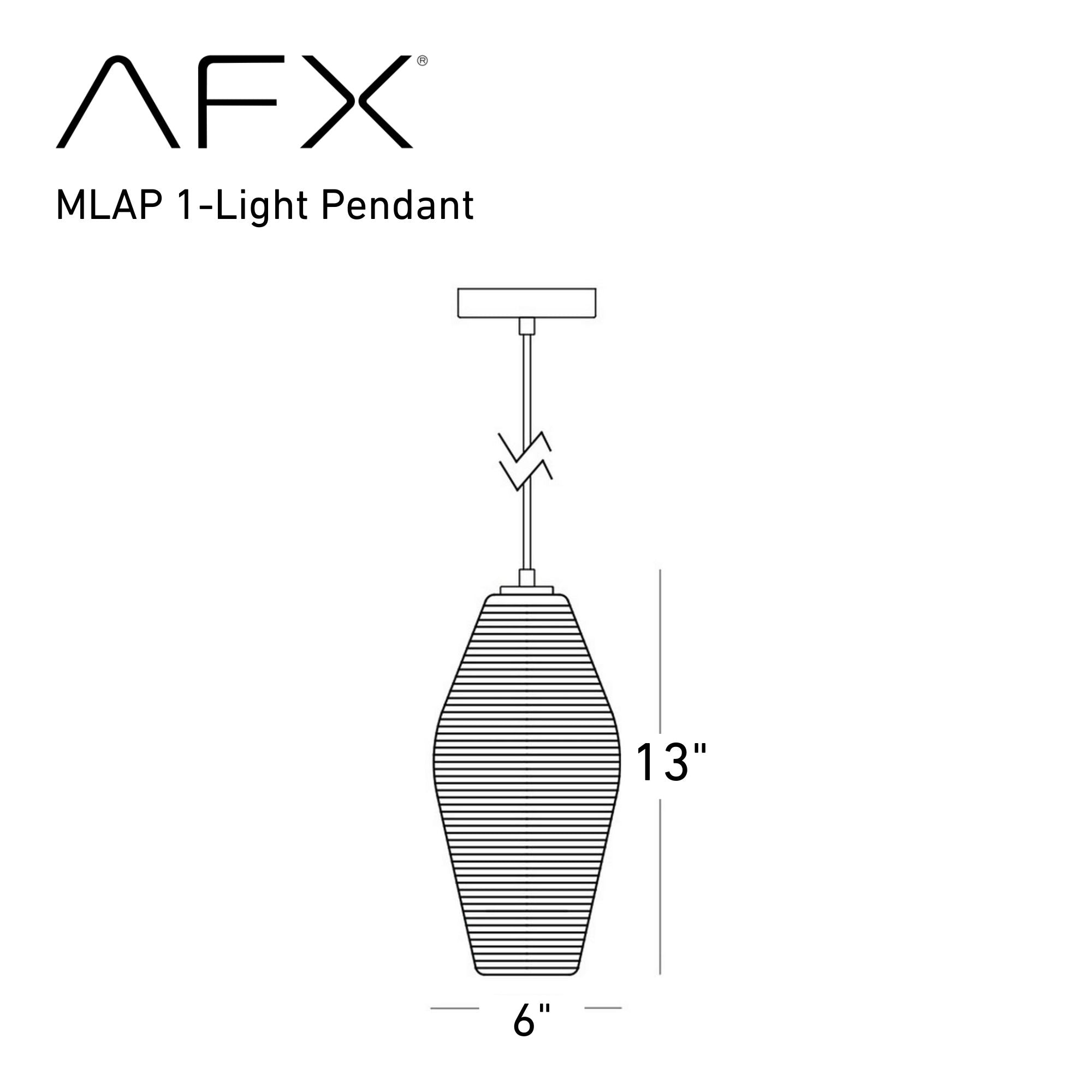 Mila 6 in. Pendant Light Black Finish - Bees Lighting