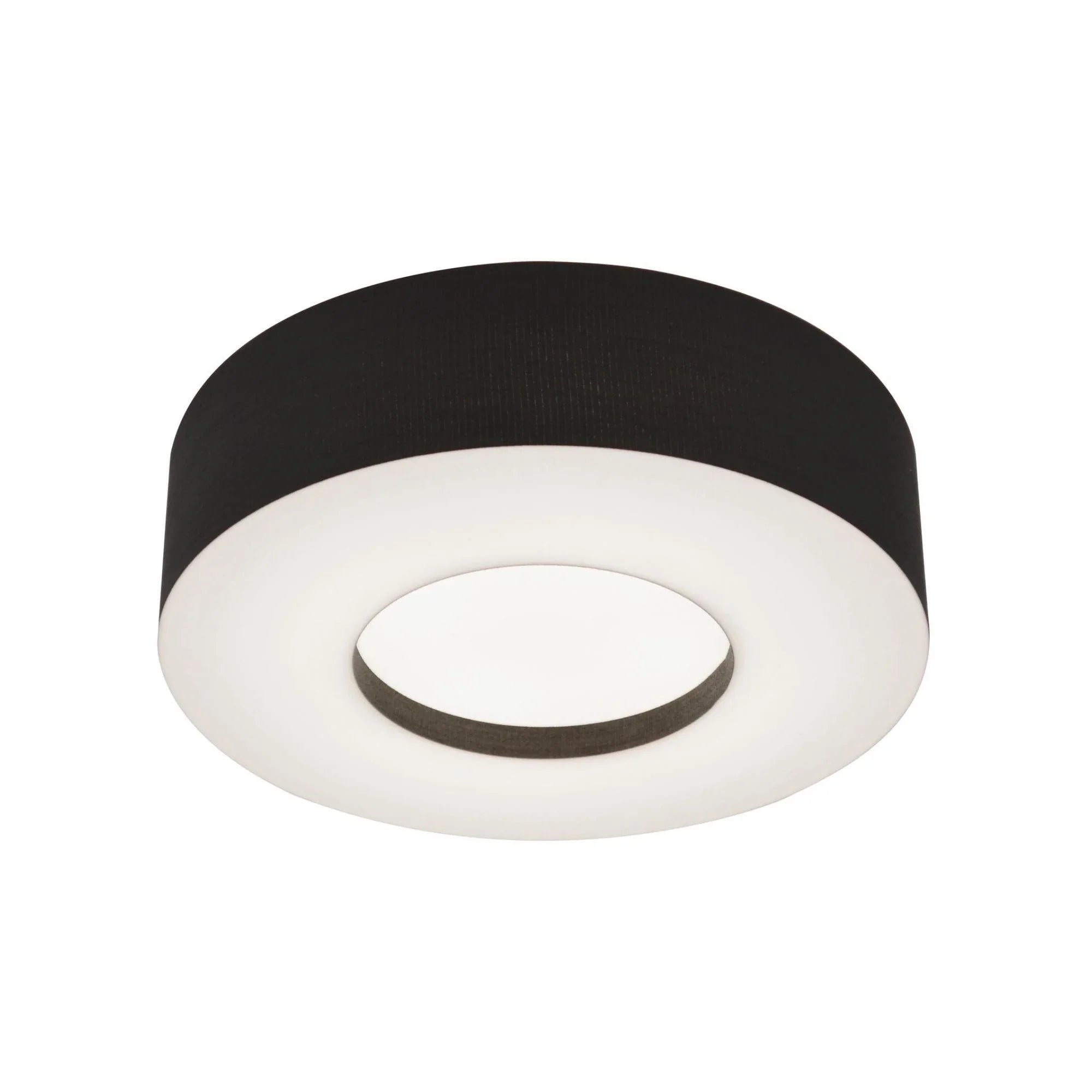 Montclair 19" LED Flush Mount, Black Finish