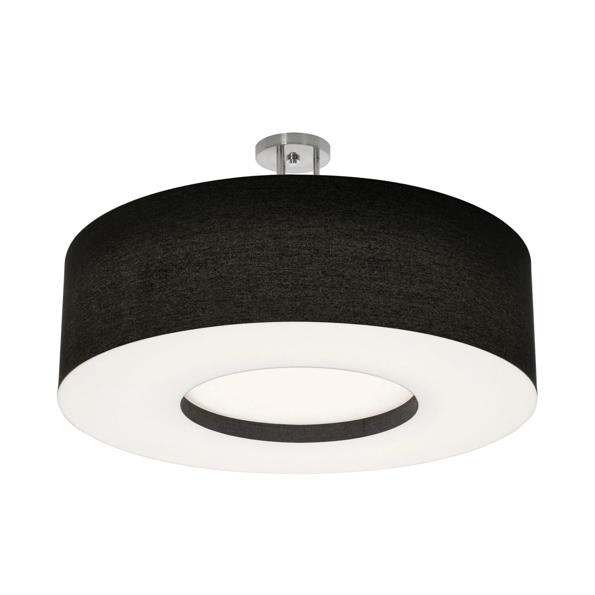 Montclair 30" LED Semi-Flush Mount, Black Finish