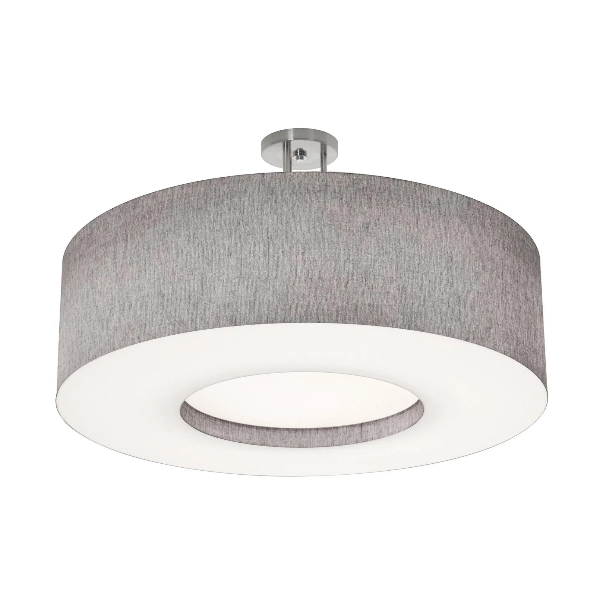 Montclair 30" LED Semi-Flush Mount, Satin Nickel Finish