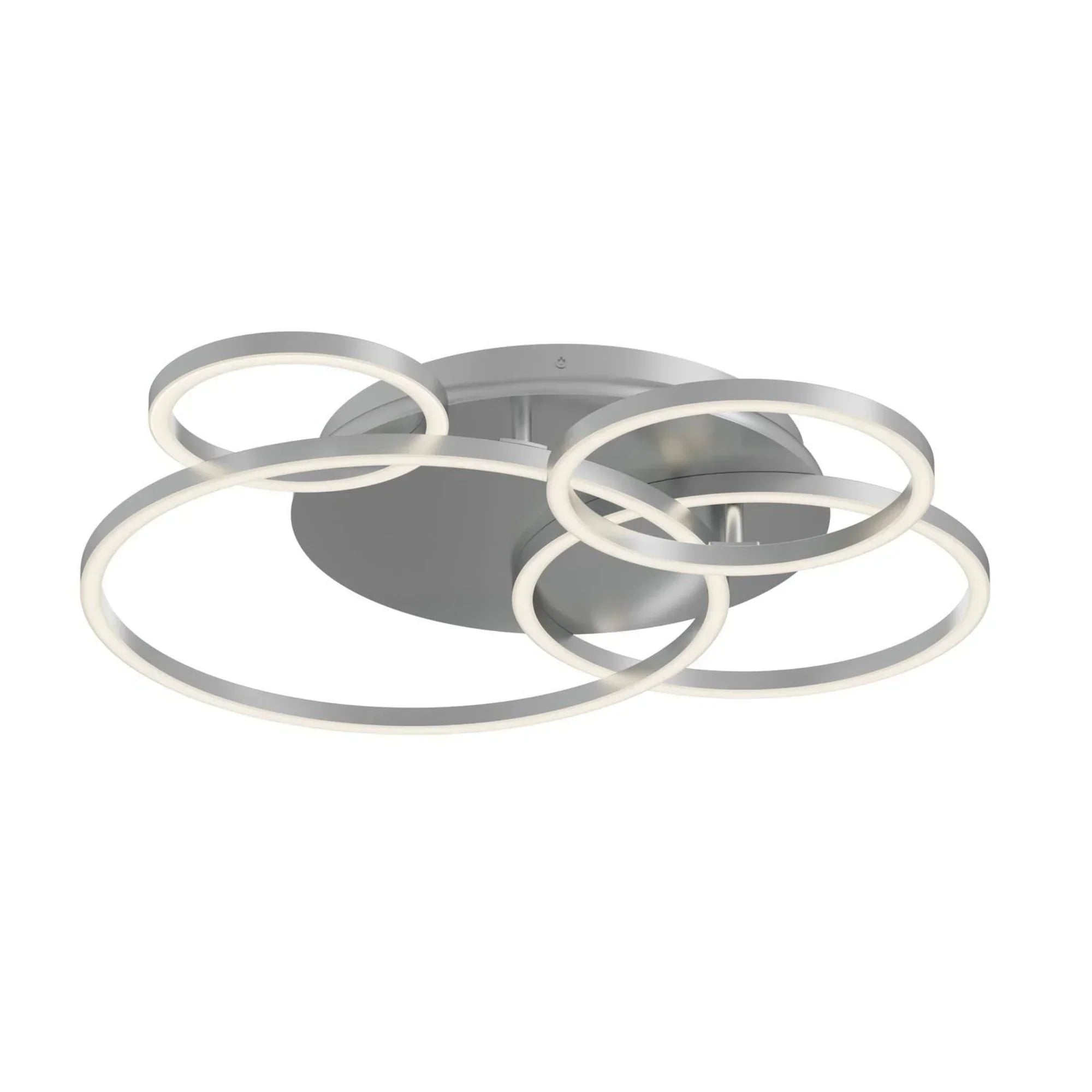 Orbit 24" LED Semi Flush Mount, Satin Nickel Finish