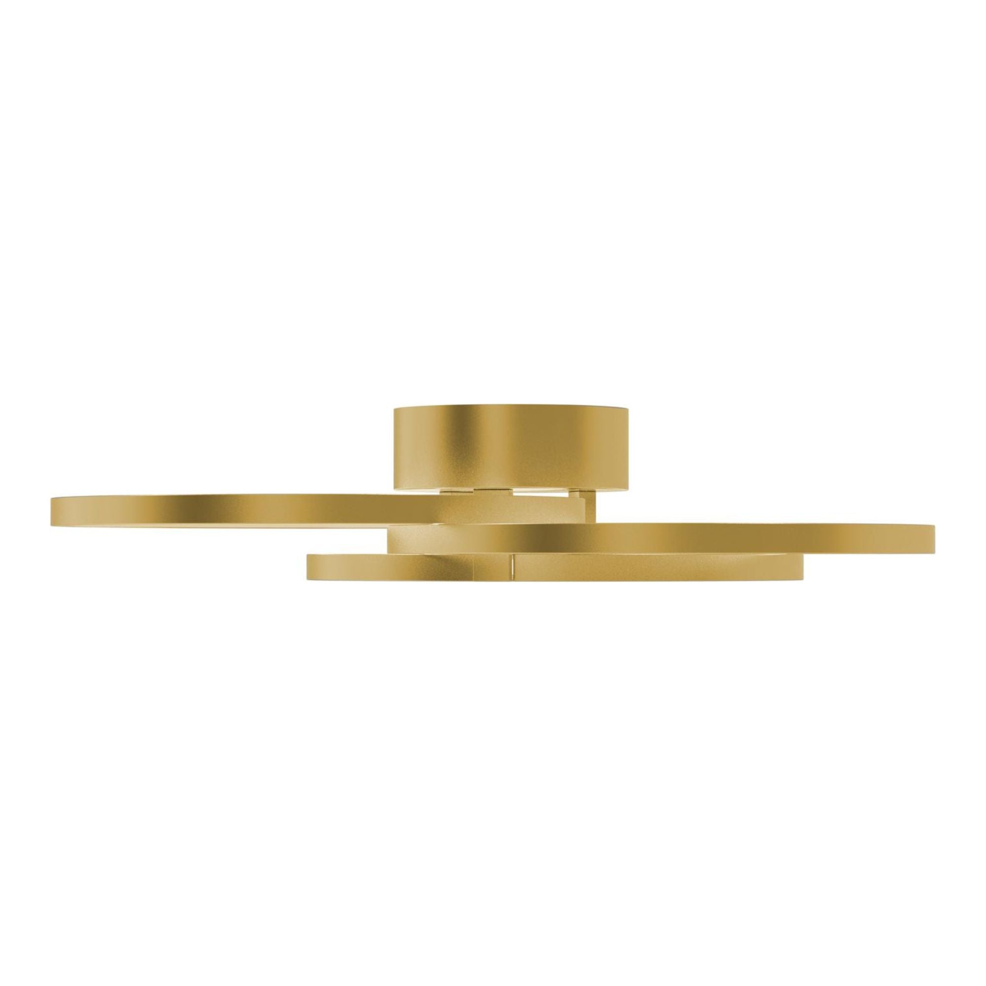 Orion 20 in. LED Semi flush Mount Light Satin Brass Finish - Bees Lighting