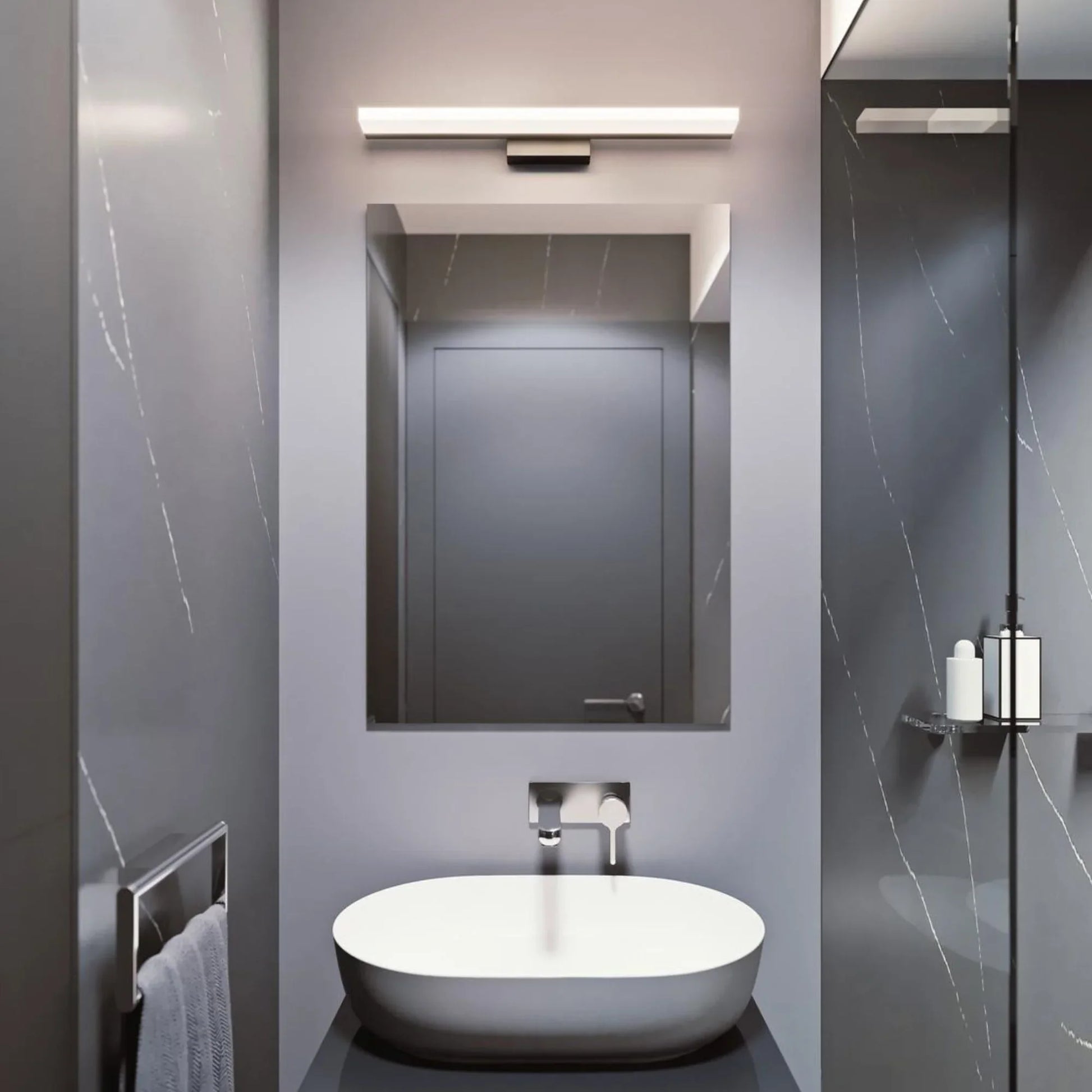 Ramona 24" LED Vanity, Satin Nickel Finish - Bees Lighting