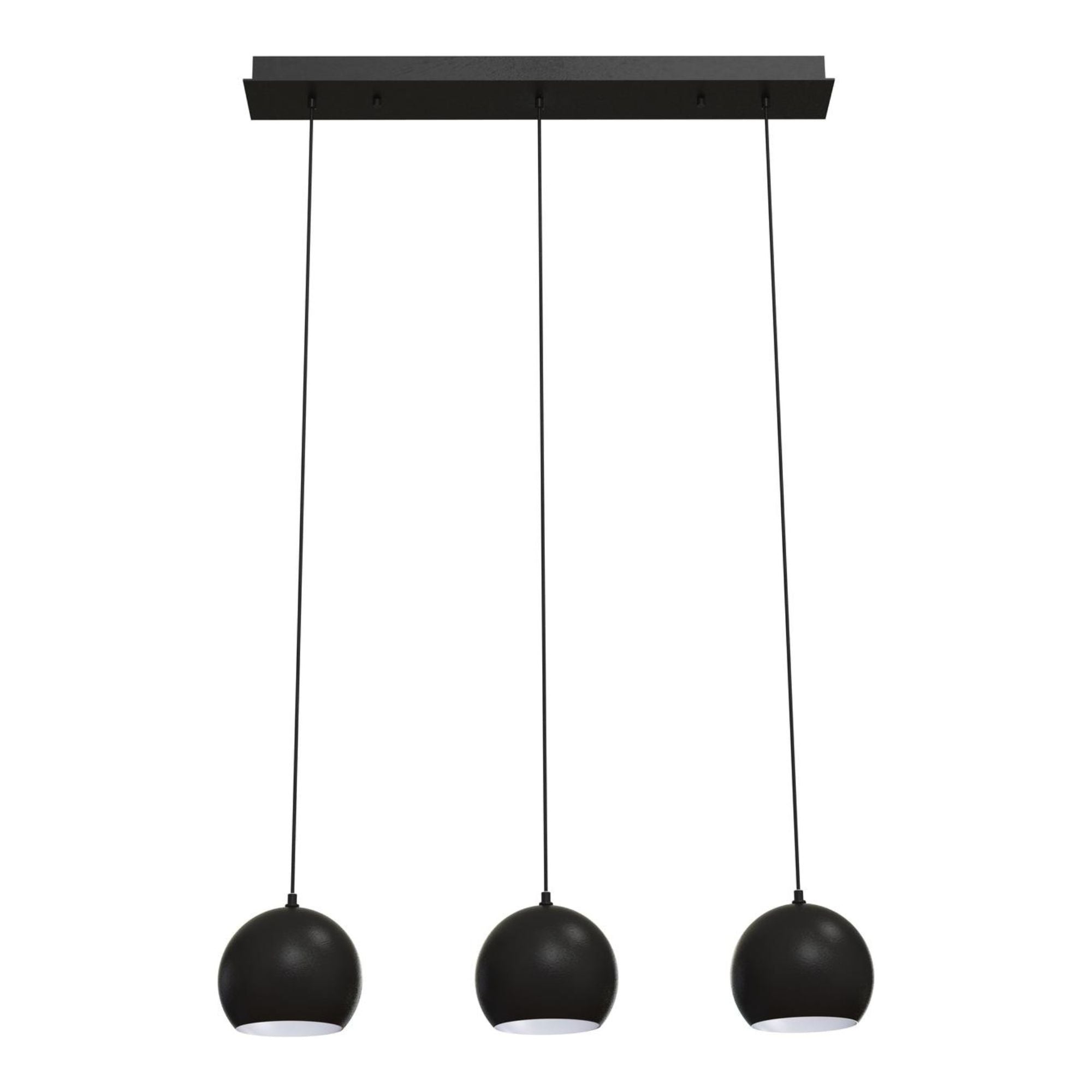 Roxy 36 in. 3 Lights Pendant Light Black Finish - Bees Lighting