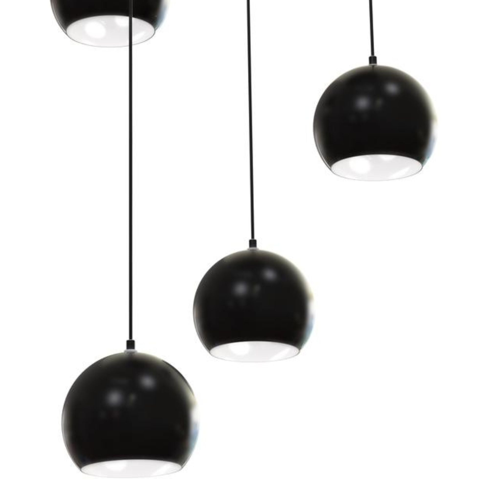 Roxy 24 in. 5 Lights Pendant Light Black Finish - Bees Lighting