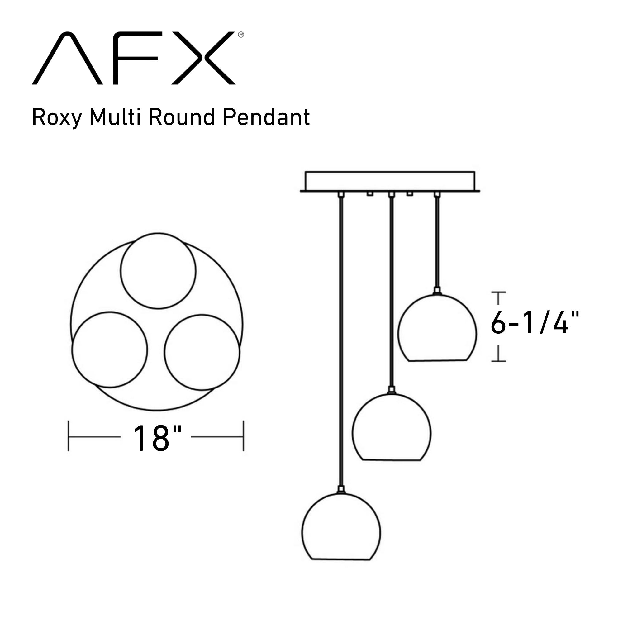 Roxy 18 in. 3 Lights Pendant Light White Finish - Bees Lighting