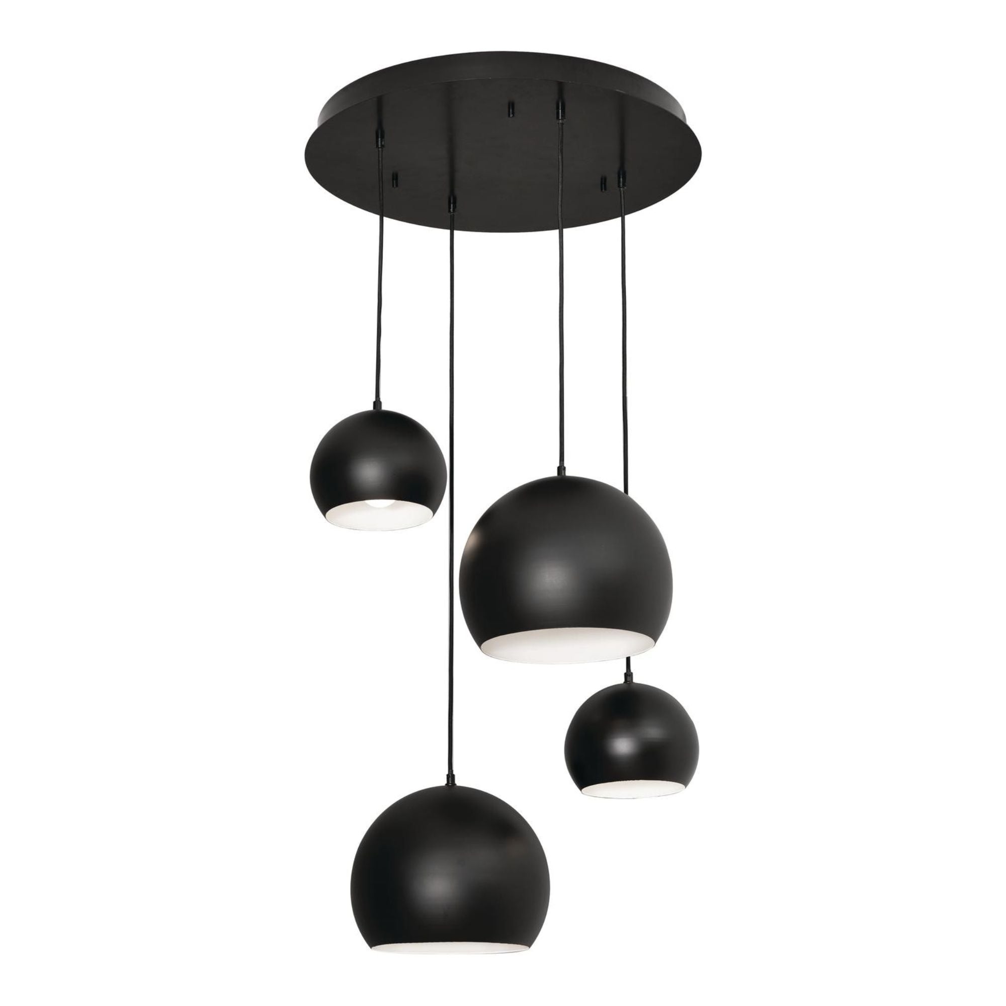 Roxy 24 in. 4 Lights Pendant Light Black Finish - Bees Lighting