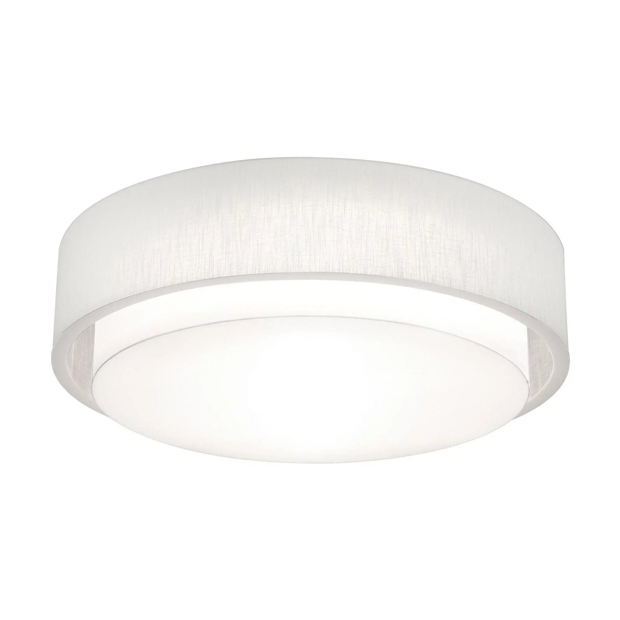 Sanibel 32" 4-Light Flush Mount, Linen White Finish
