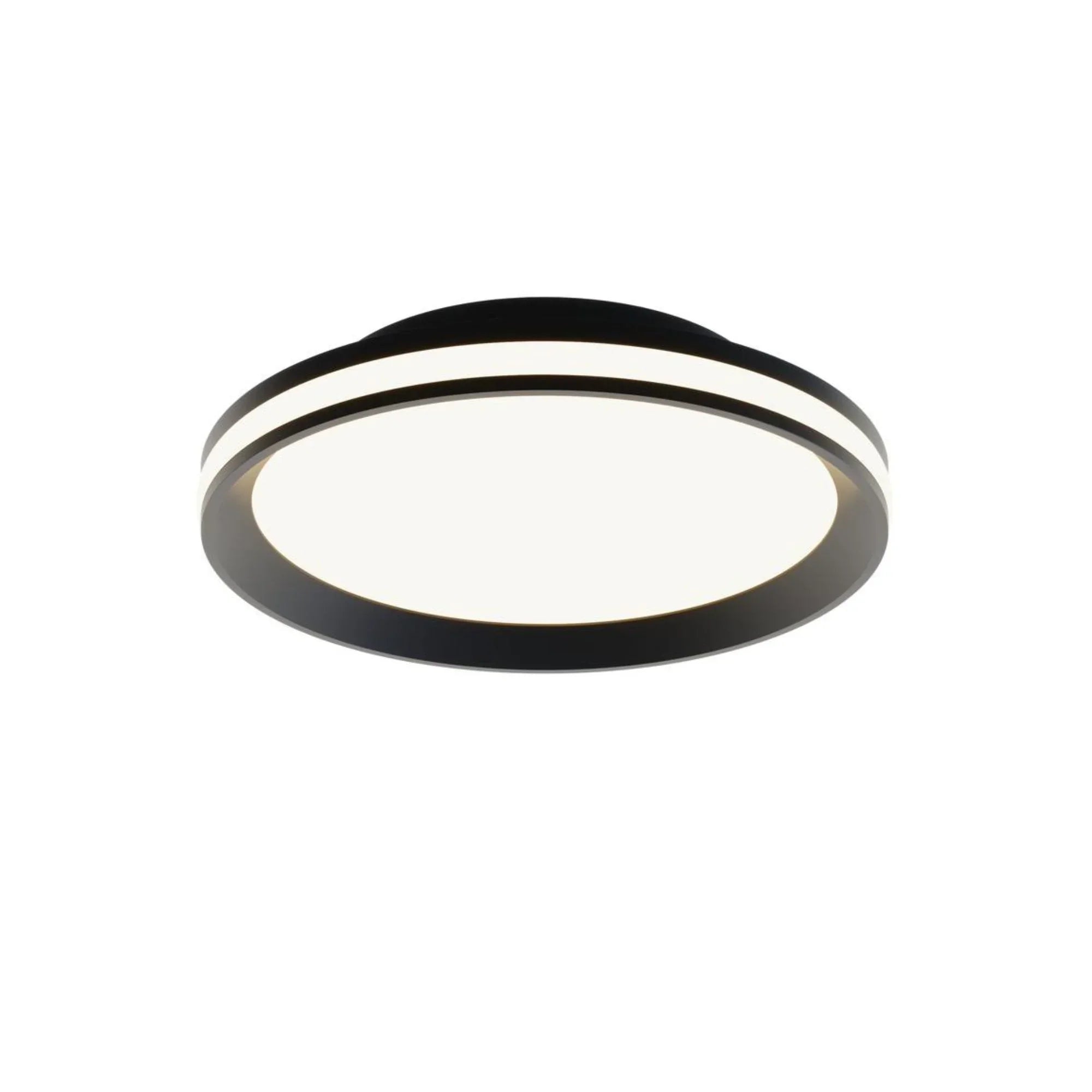 Sona 12" LED Flush Mount, Black Finish