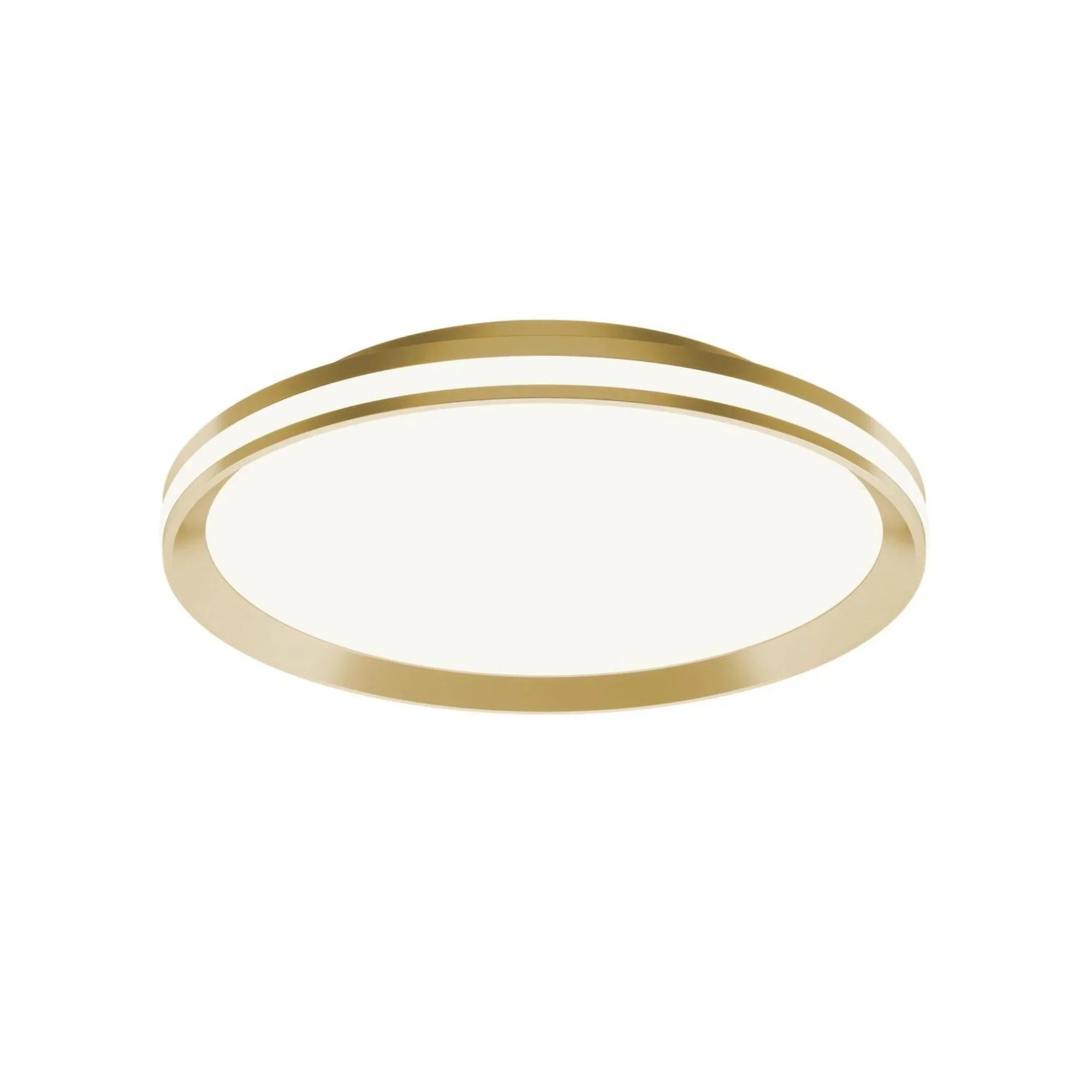 Sona 16" LED Flush Mount, Satin Brass Finish