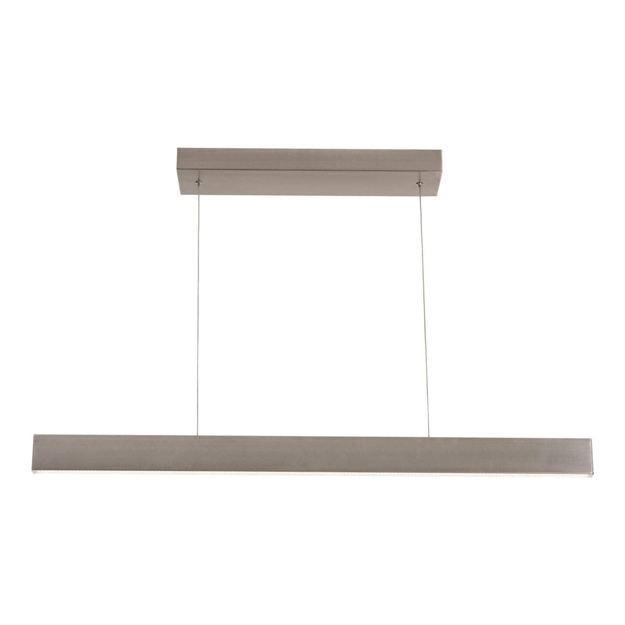 Stealth 36 in. LED Pendant Light Selectable CCT 120V Satin Nickel Finish - Bees Lighting