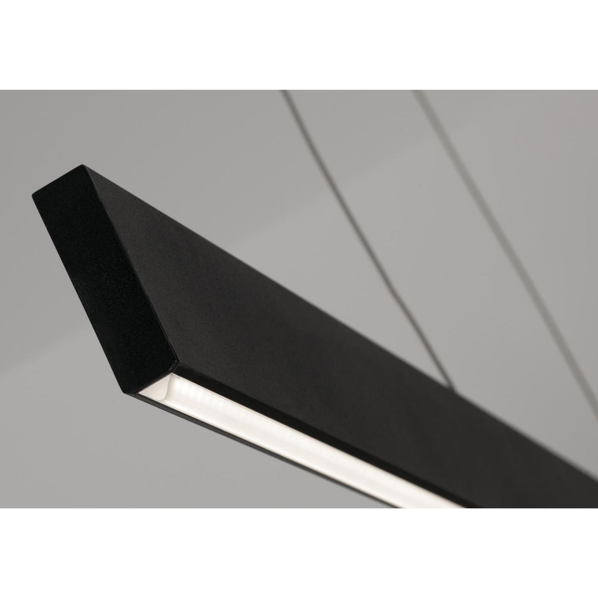Stealth 46 in. LED Pendant Light Selectable CCT 120-277V Black Finish - Bees Lighting