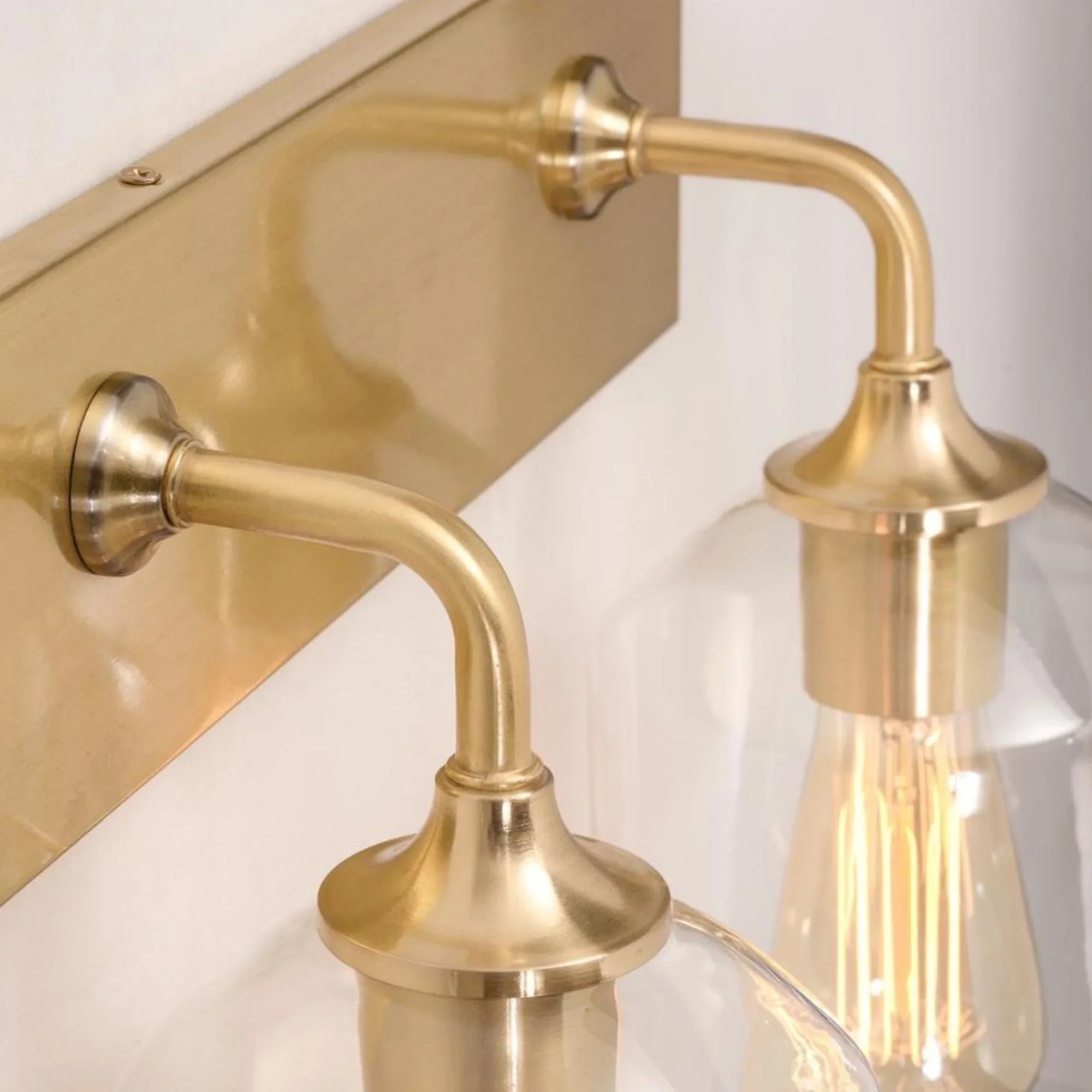 William 24" 3-Light Vanity, Satin Brass Finish - Bees Lighting