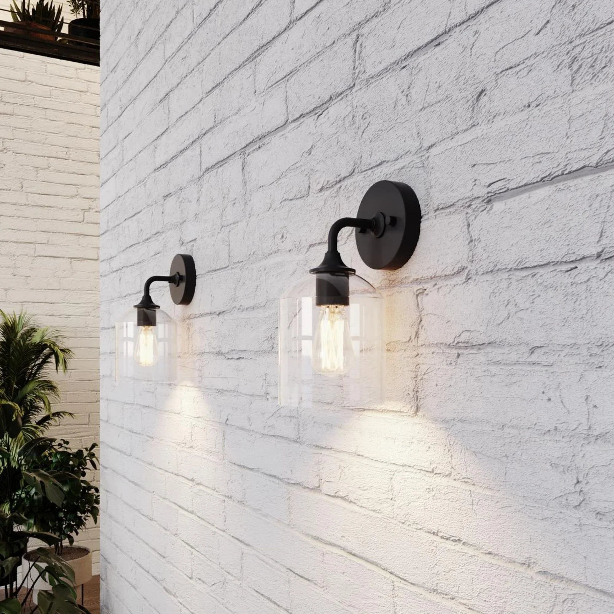 William 12" Wall Sconce, Black Finish - Bees Lighting