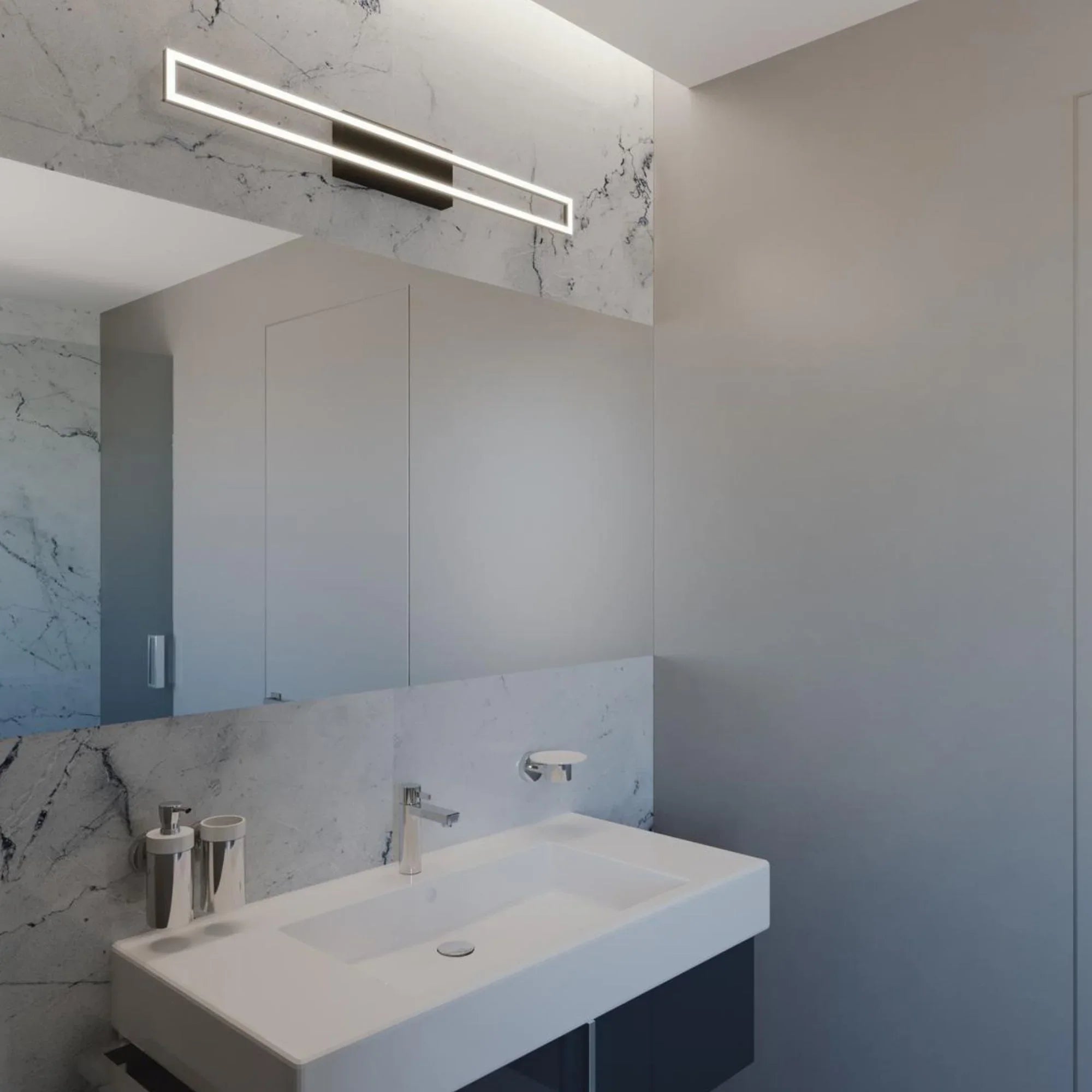 Zola 24" LED Vanity, Black Finish - Bees Lighting