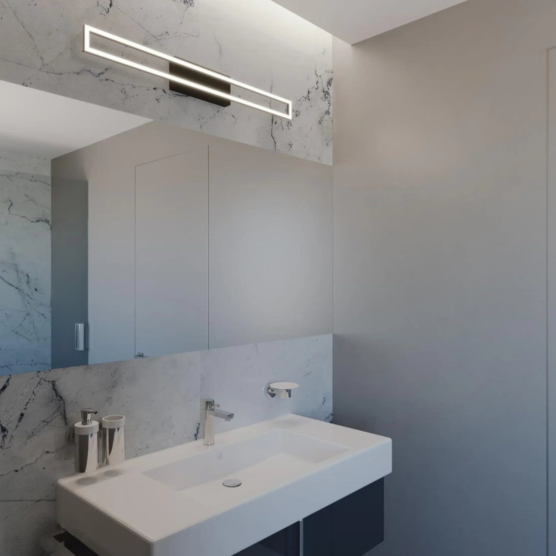 Zola 24" LED Vanity, Satin Nickel Finish - Bees Lighting