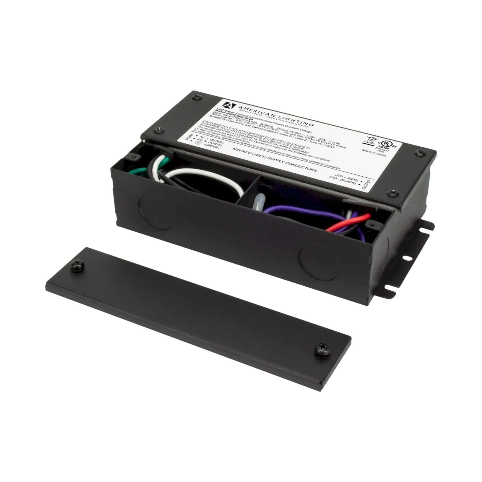 Adaptive 30 Watts, 24VDC LED Driver, ELV, MLV and Triac Dimming, Class 2, 120-277V - Bees Lighting