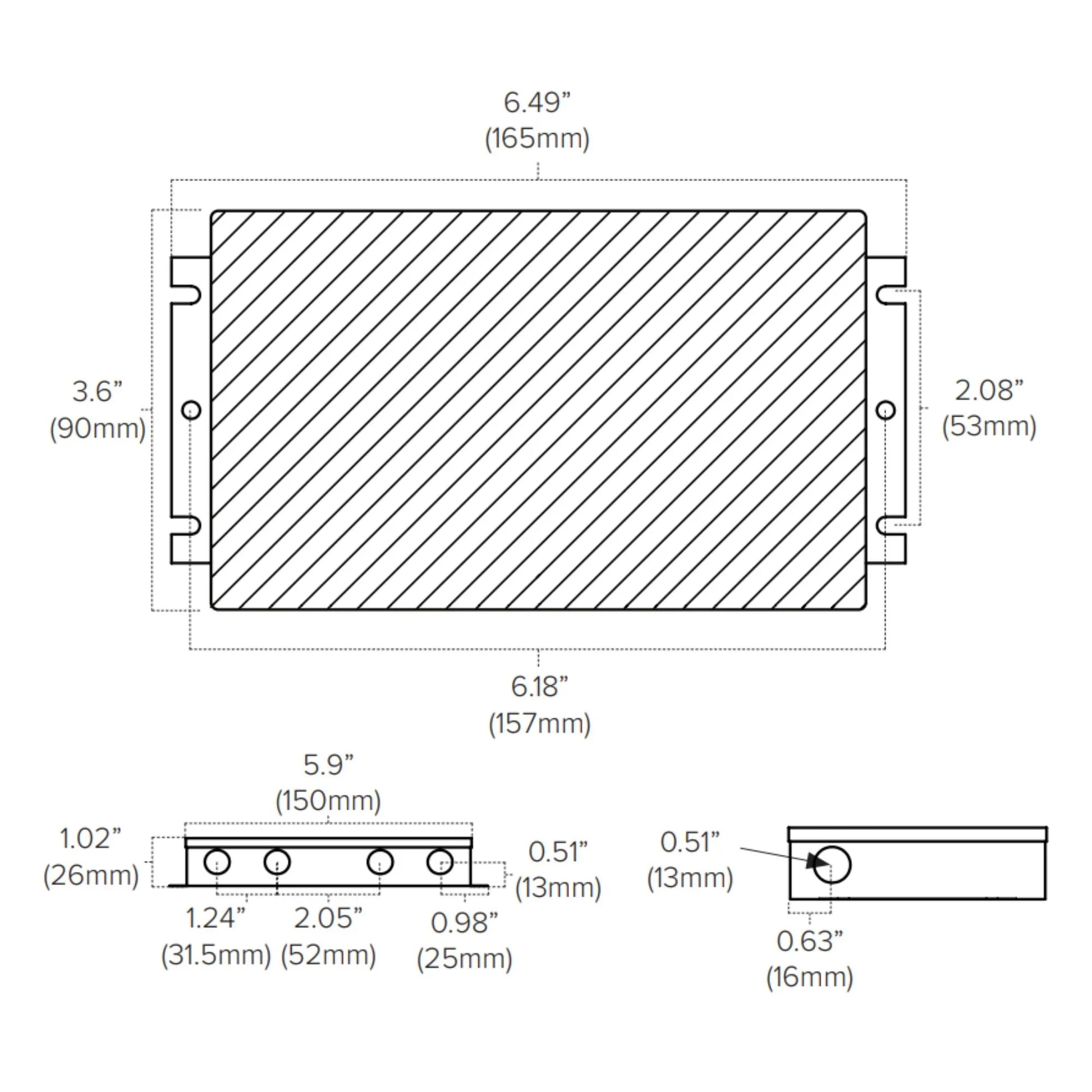 Adaptive 30 Watts, 24VDC LED Driver, ELV, MLV and Triac Dimming, Class 2, 120-277V - Bees Lighting