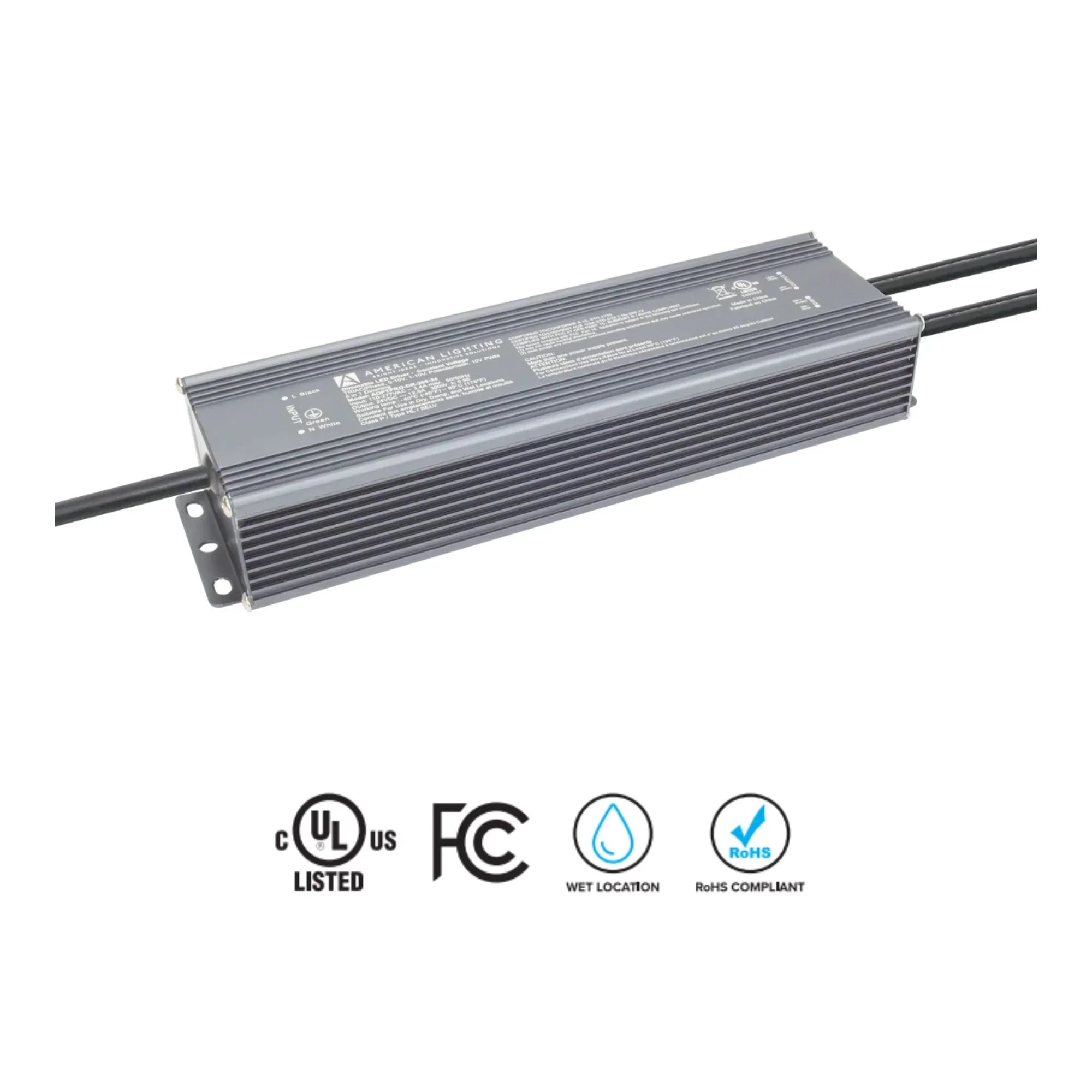 Adaptive Pro 300 Watts, 5-in-1 Dimmable 24VDC LED Driver, 100-277V