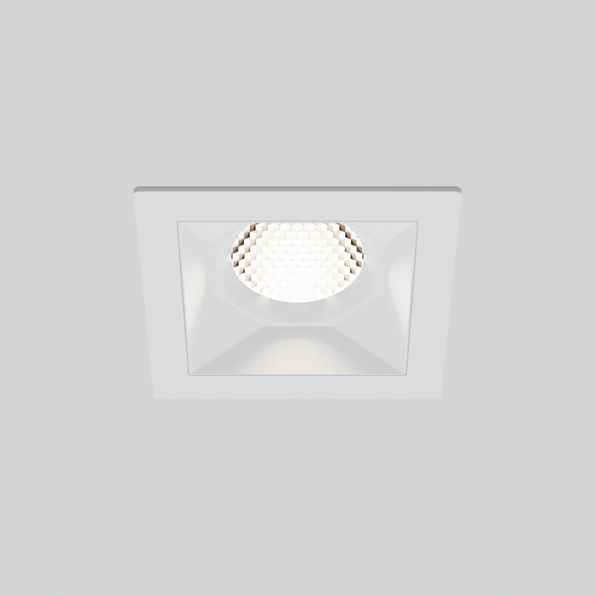 Rhyme 3" Square Trimless LED Downlight, 15W, 1520 Lm, 5-CCT, White - Bees Lighting
