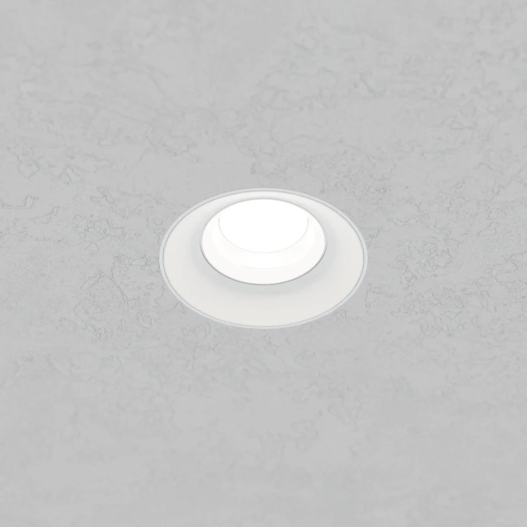 Rhyme 3" Round Gimbal Trimless LED Downlight, 12W, 1250 Lm, 5-CCT, White - Bees Lighting