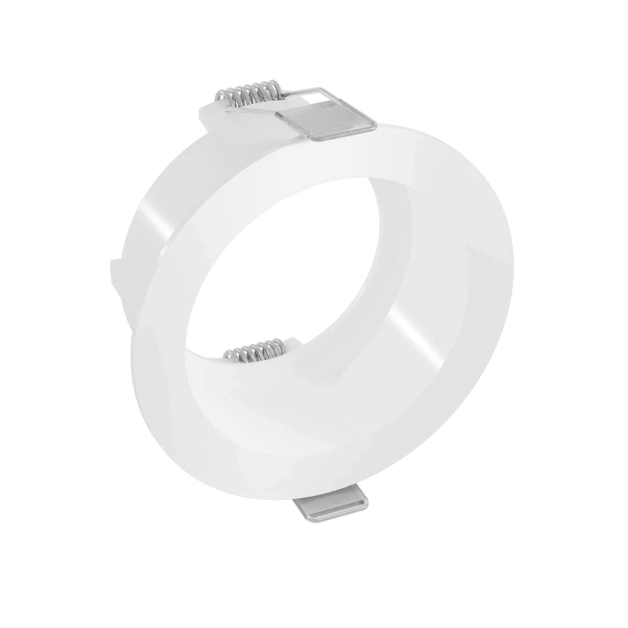Rhyme 3" Round Gimbal Trimless LED Downlight, 12W, 1250 Lm, 5-CCT, White - Bees Lighting