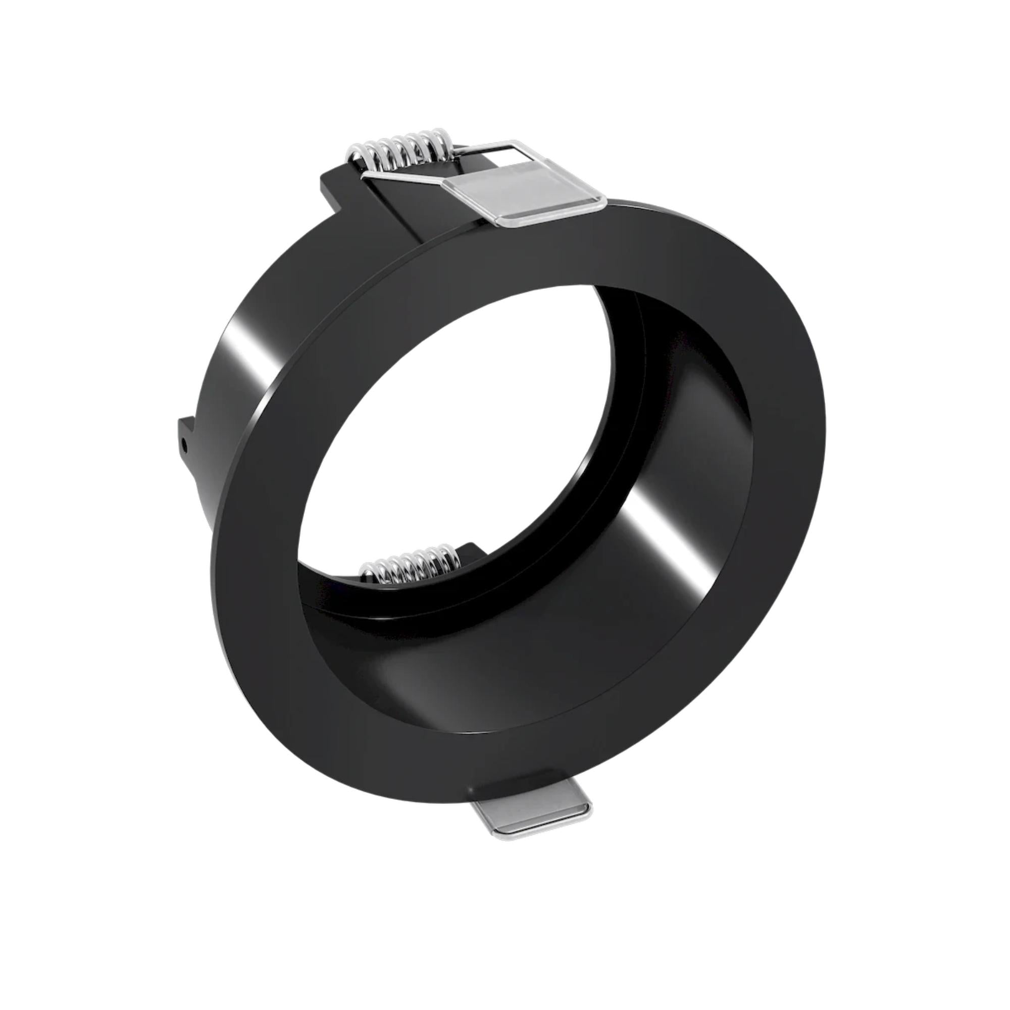 Rhyme 3” Round Adjustable Trimless LED Downlight, 15W, 1150 Lm, 5-CCT, Black - Bees Lighting