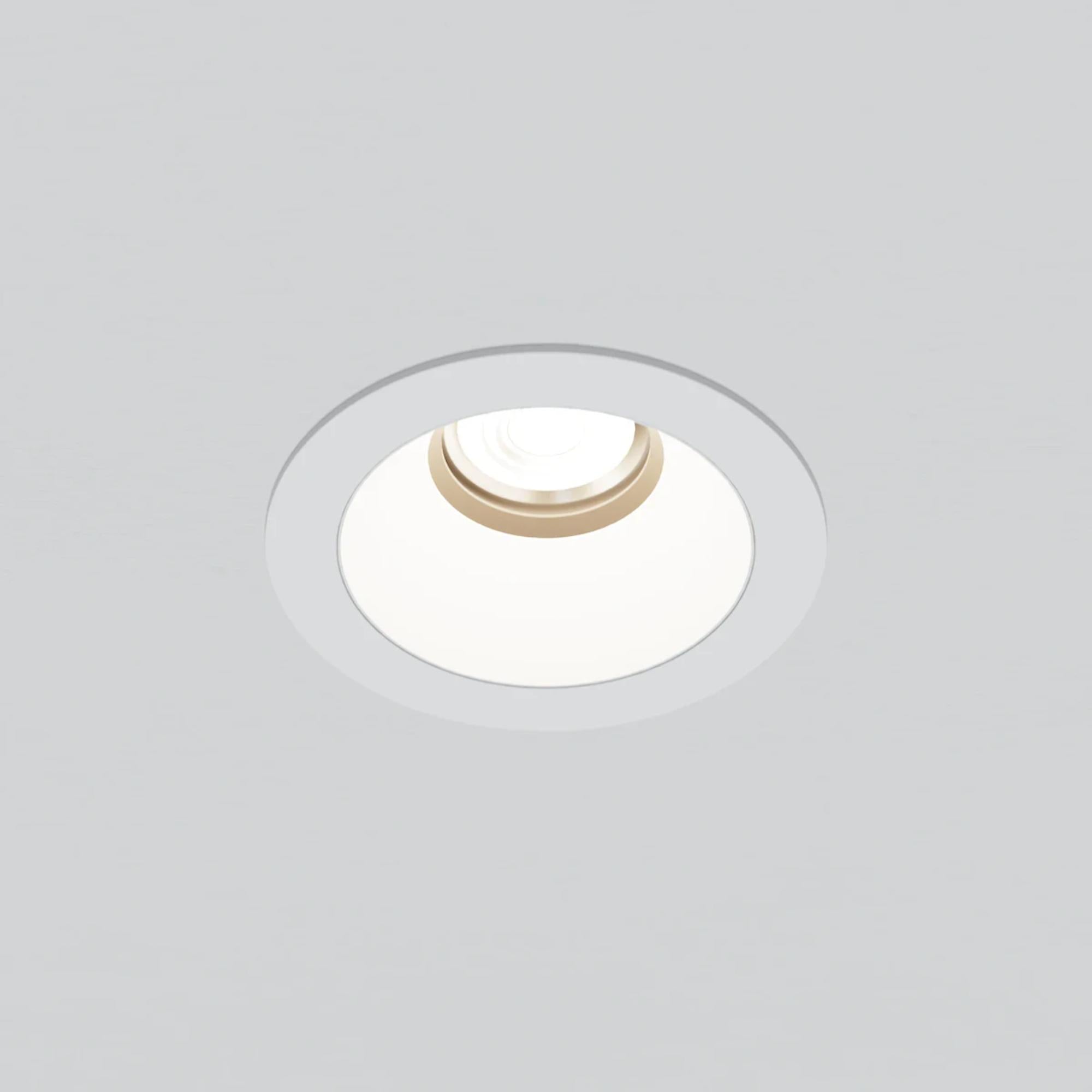 Rhyme 3” Round Adjustable Trimless LED Downlight, 15W, 1160 Lm, 5-CCT, White - Bees Lighting