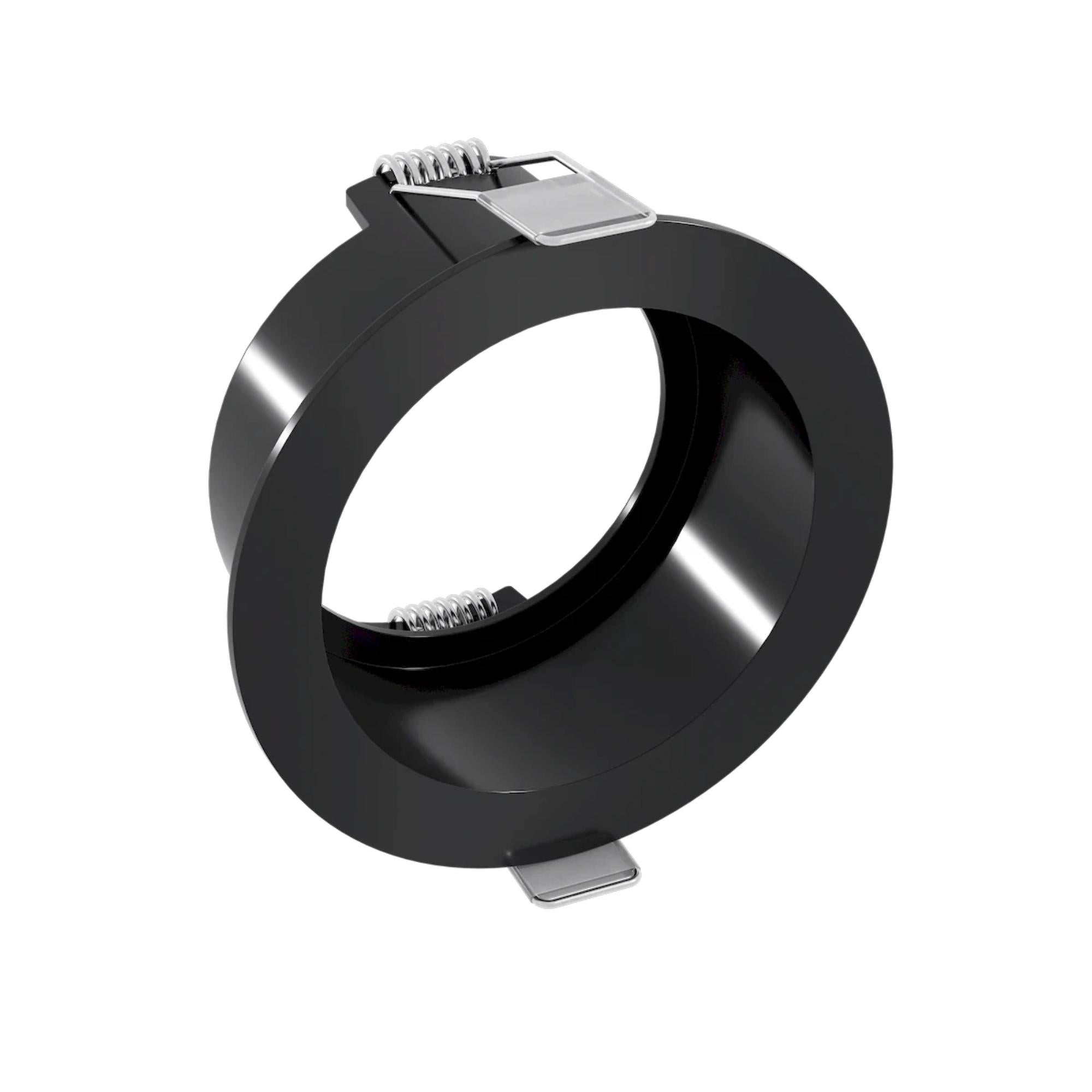 Rhyme 3" Round Trimless LED Downlight, 15W, 1310 Lm, 5-CCT, Black - Bees Lighting