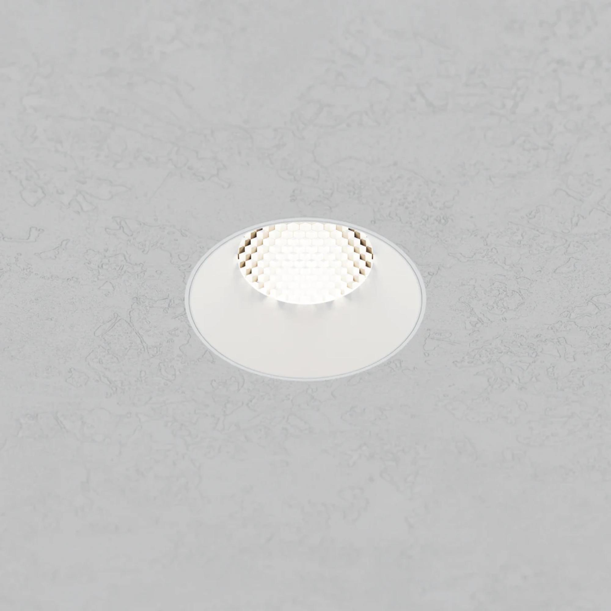 Rhyme 3" Round Trimless LED Downlight, 15W, 1475 Lm, 5-CCT, White - Bees Lighting