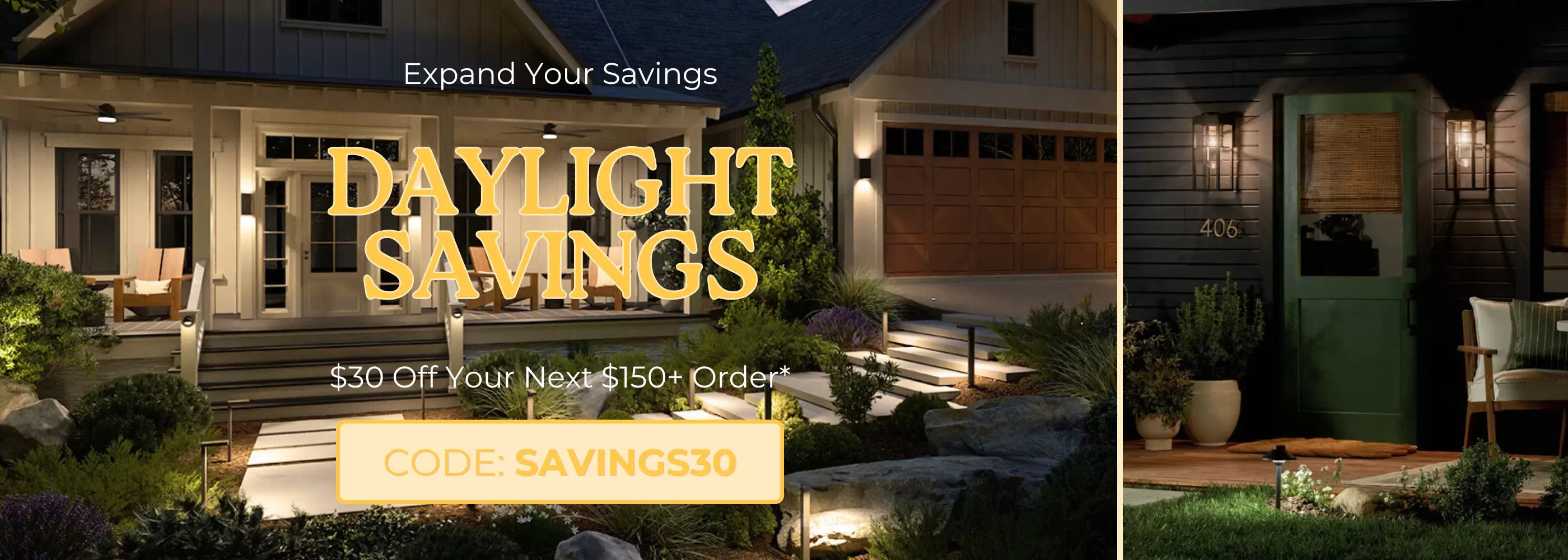 Banner Home Daylight Savings Sale - Bees Lighting