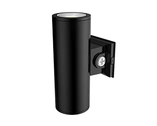 LED Cylinder Wall Light, Up/Down Light, 20W, 2000lm, 30K/40K/50K,120-277V, Black - Bees Lighting