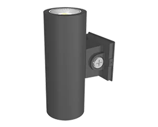 LED Cylinder Wall Light, Up/Down Light, 20W, 2000lm, 30K/40K/50K,120-277V, Bronze - Bees Lighting
