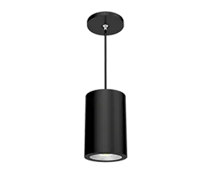 CD34 6" LED Cylinder Ceiling Light, Selectable CCT, Black, 120-277V - Bees Lighting