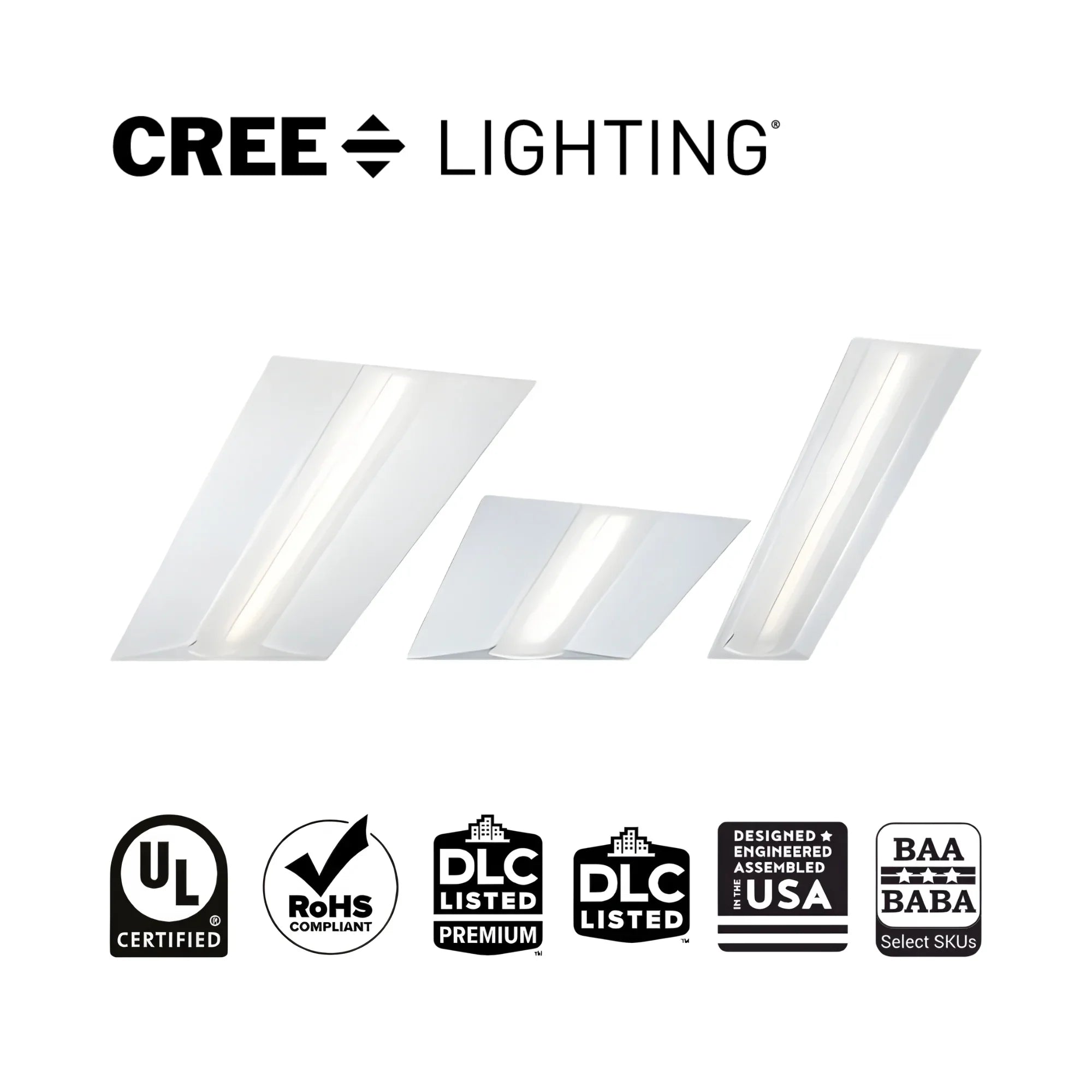 2 x 4 Center Basket LED Troffer Light, 4000 Lumens, 120/277V