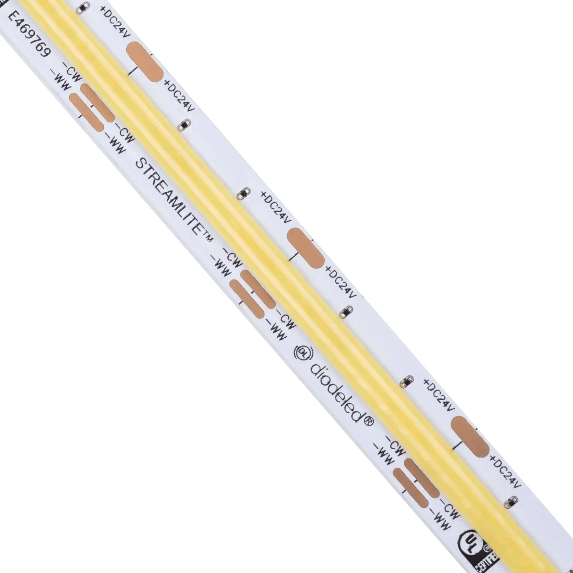 Streamlite Tunable White LED Tape Light, 16.4Ft Reel, 260 Lm/Ft, 24V