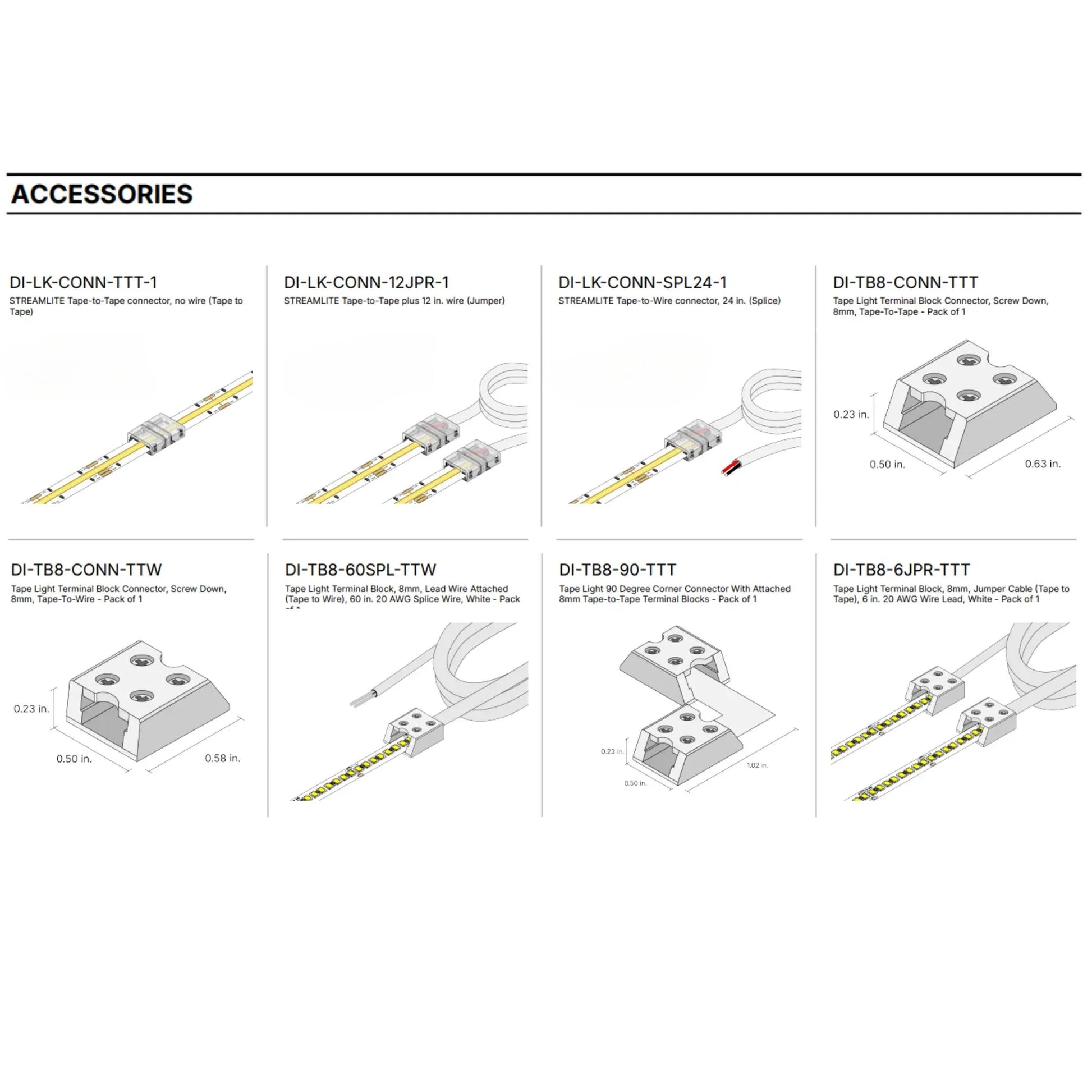 Streamlite ECO LED Tape Light, 24V, 2700K, 100 Lm/ft, 16.4Ft Reel - Bees Lighting