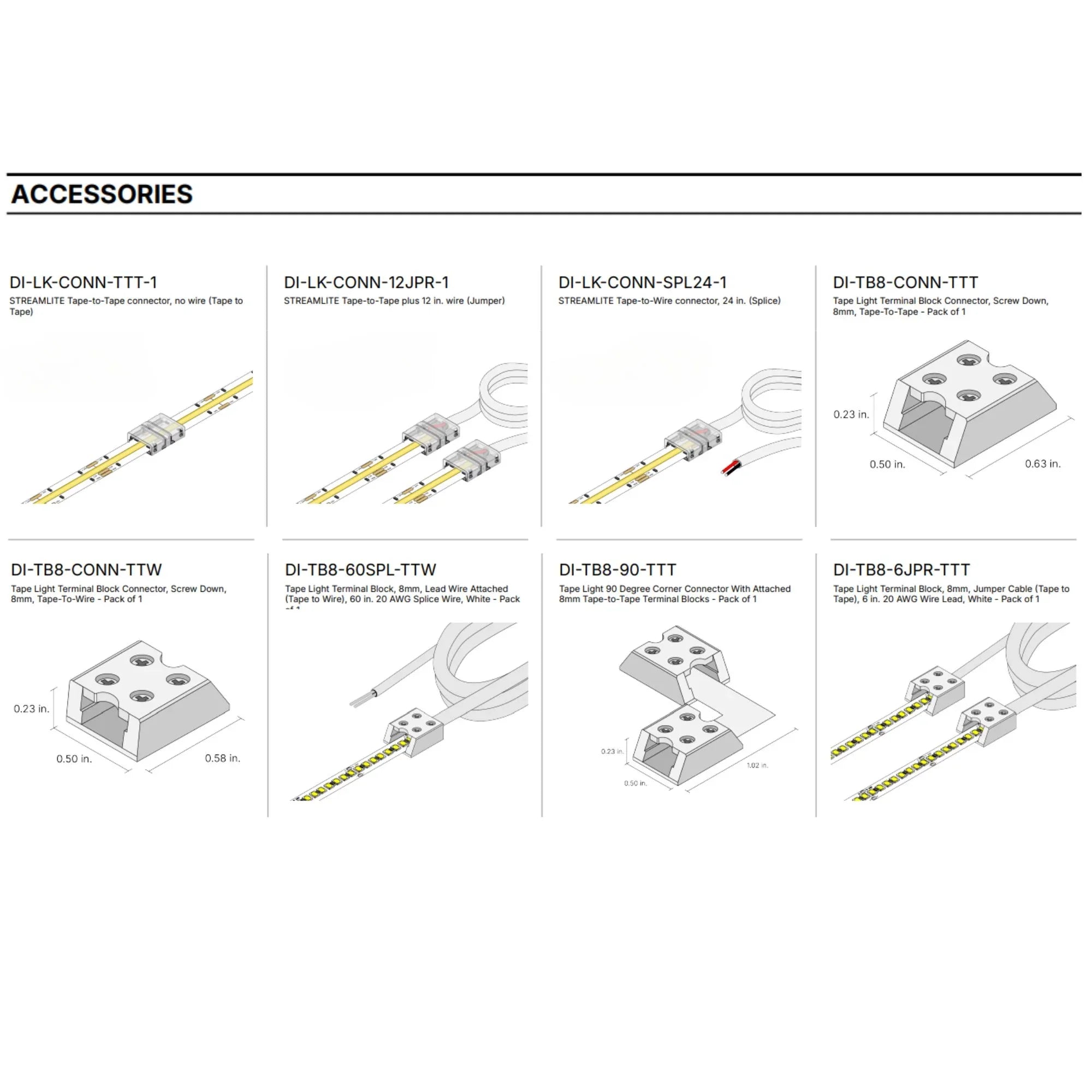 Streamlite ECO LED Tape Light, 24V, 2700K, 100 Lm/ft, 16.4Ft Reel - Bees Lighting