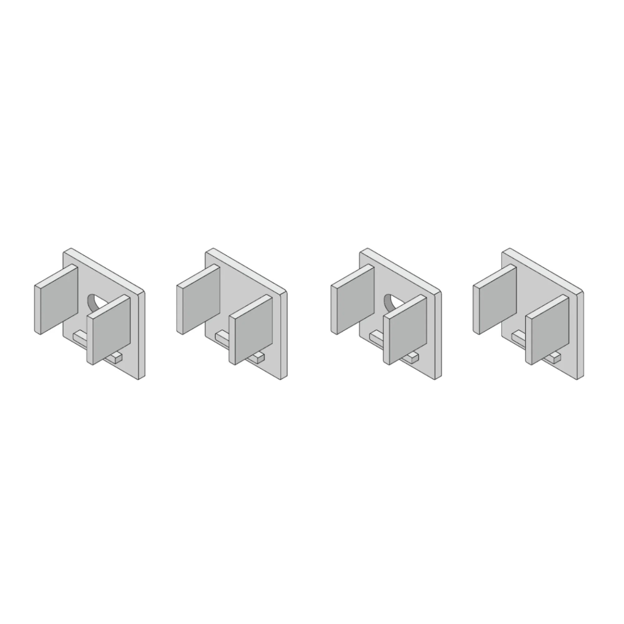 Accessory Pack for 0.5 in. Mud-In Channels - Bees Lighting