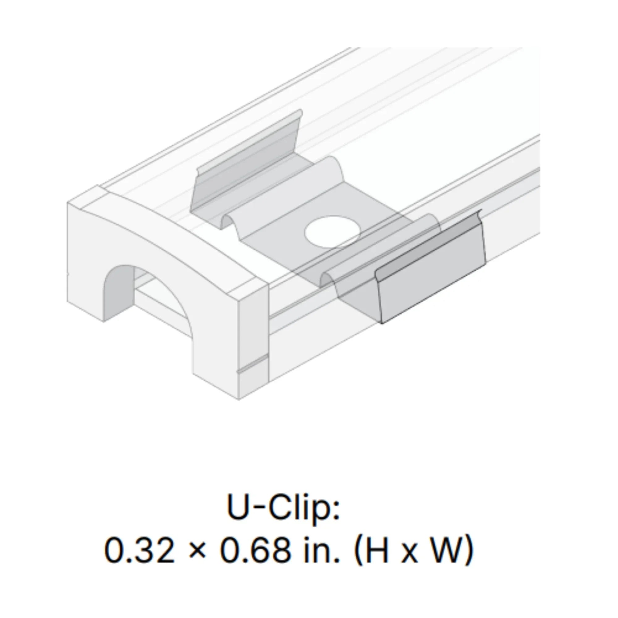 Magnetic U-Clip for S1 Channels, Pack of 2 - Bees Lighting
