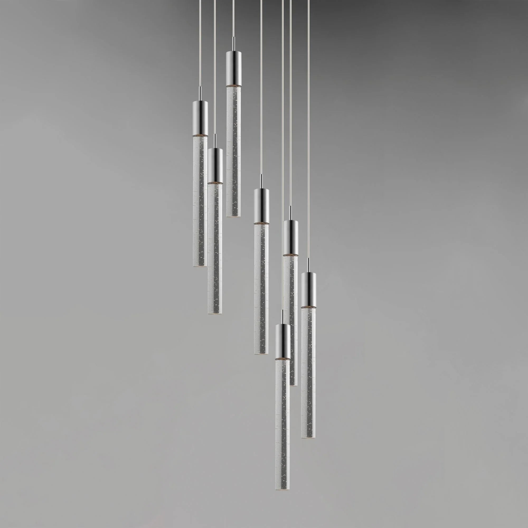 Big Fizz 16" 7-Light LED Pendant, Polished Chrome Finish