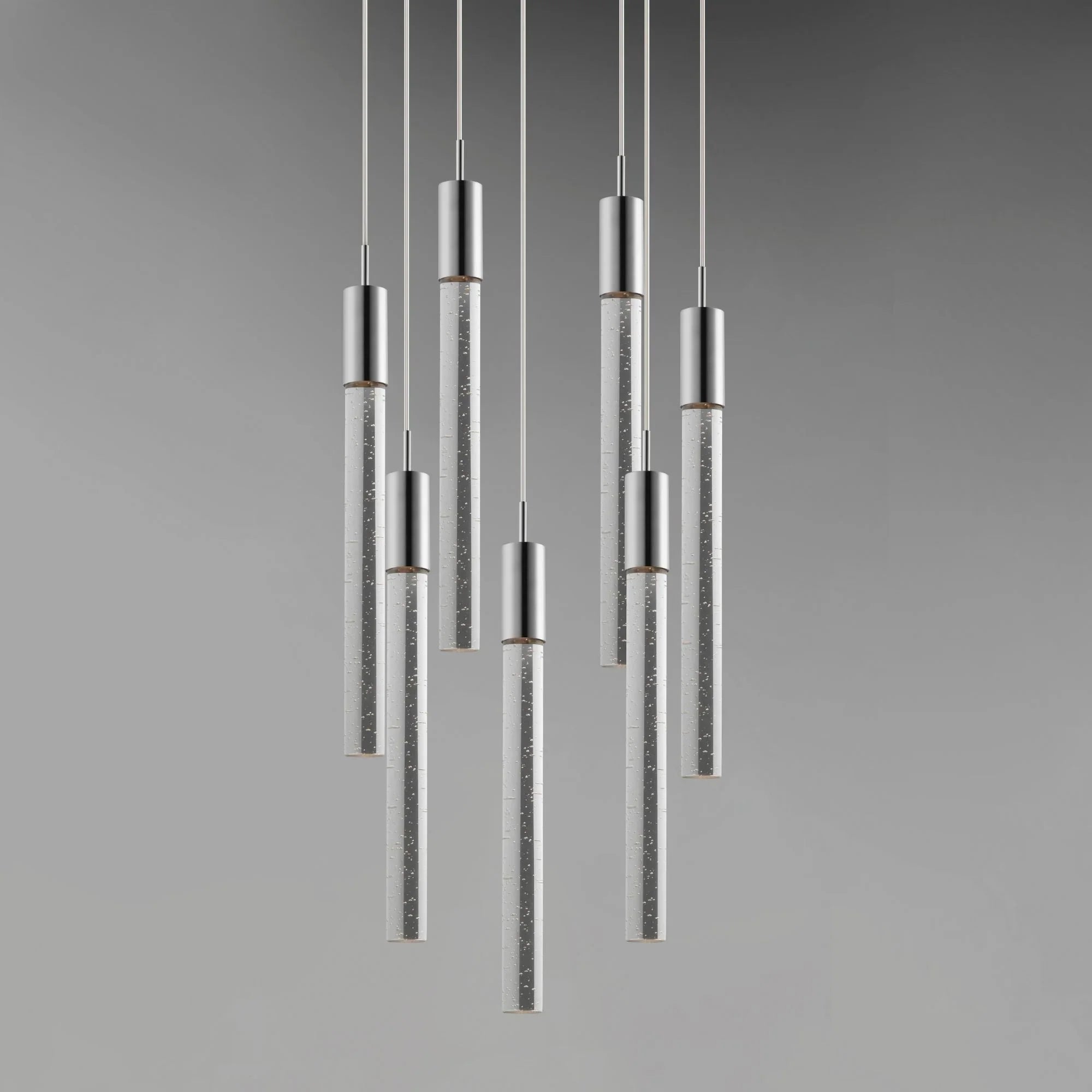 Big Fizz 16" 7-Light LED Pendant, Polished Chrome Finish
