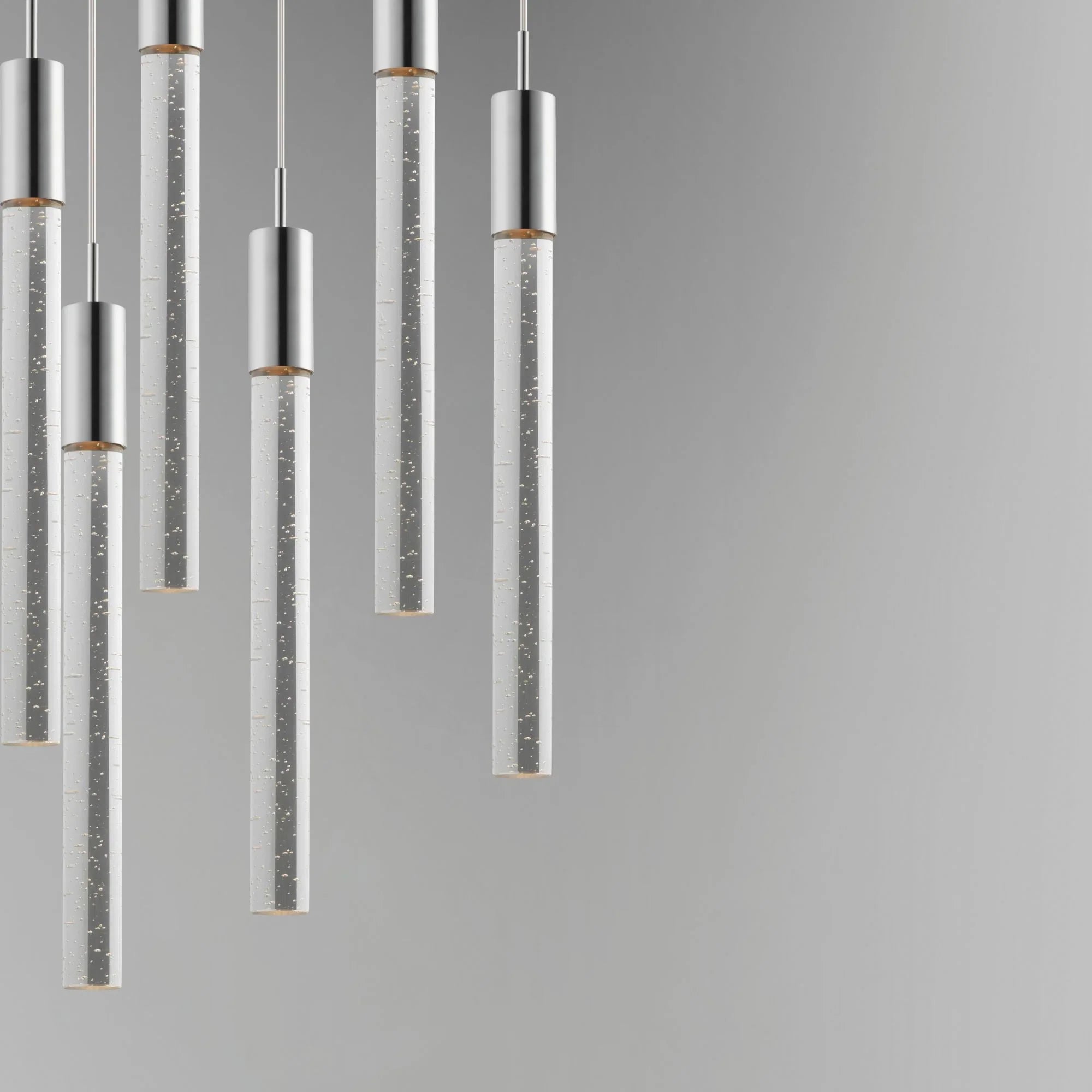 Big Fizz 16" 7-Light LED Pendant, Polished Chrome Finish
