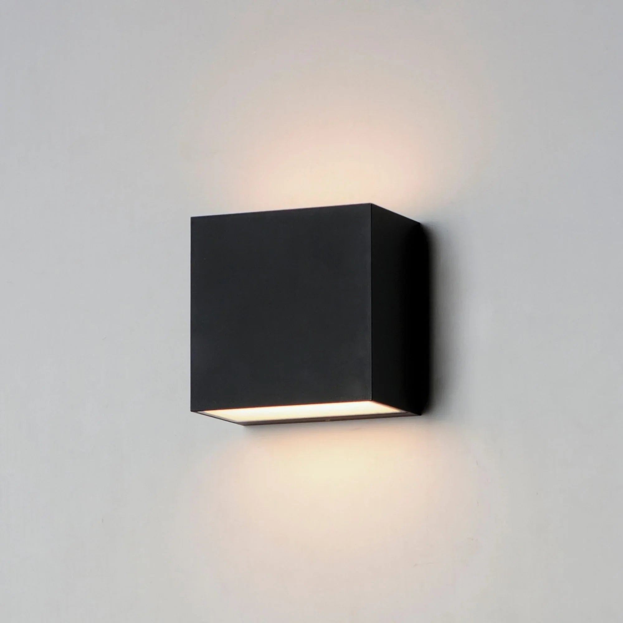 Blok 6" LED Outdoor Wall Sconce, Black Finish
